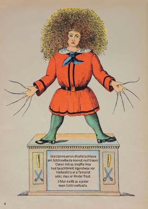 Beispielinhalt (Bild) Da Schtruwlbeda af Bairisch