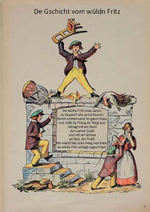 Beispielinhalt (Bild) Da Schtruwlbeda af Bairisch