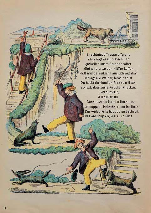 Beispielinhalt (Bild) Da Schtruwlbeda af Bairisch