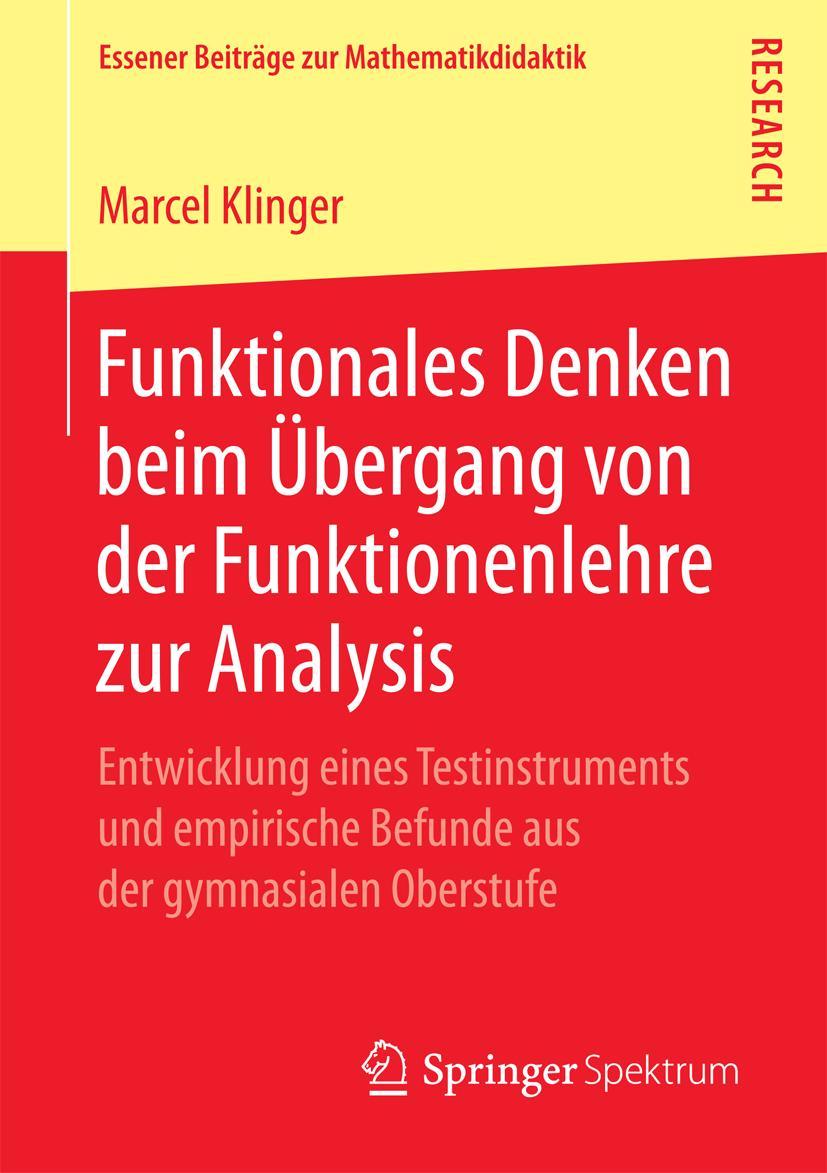 Vorderes Coverbild Funktionales Denken beim Übergang von der Funktionenlehre zur Analysis