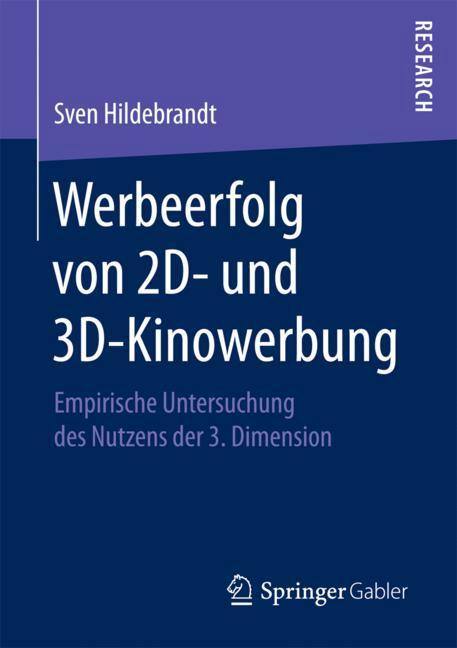 Vorderes Coverbild Werbeerfolg von 2D- und 3D-Kinowerbung