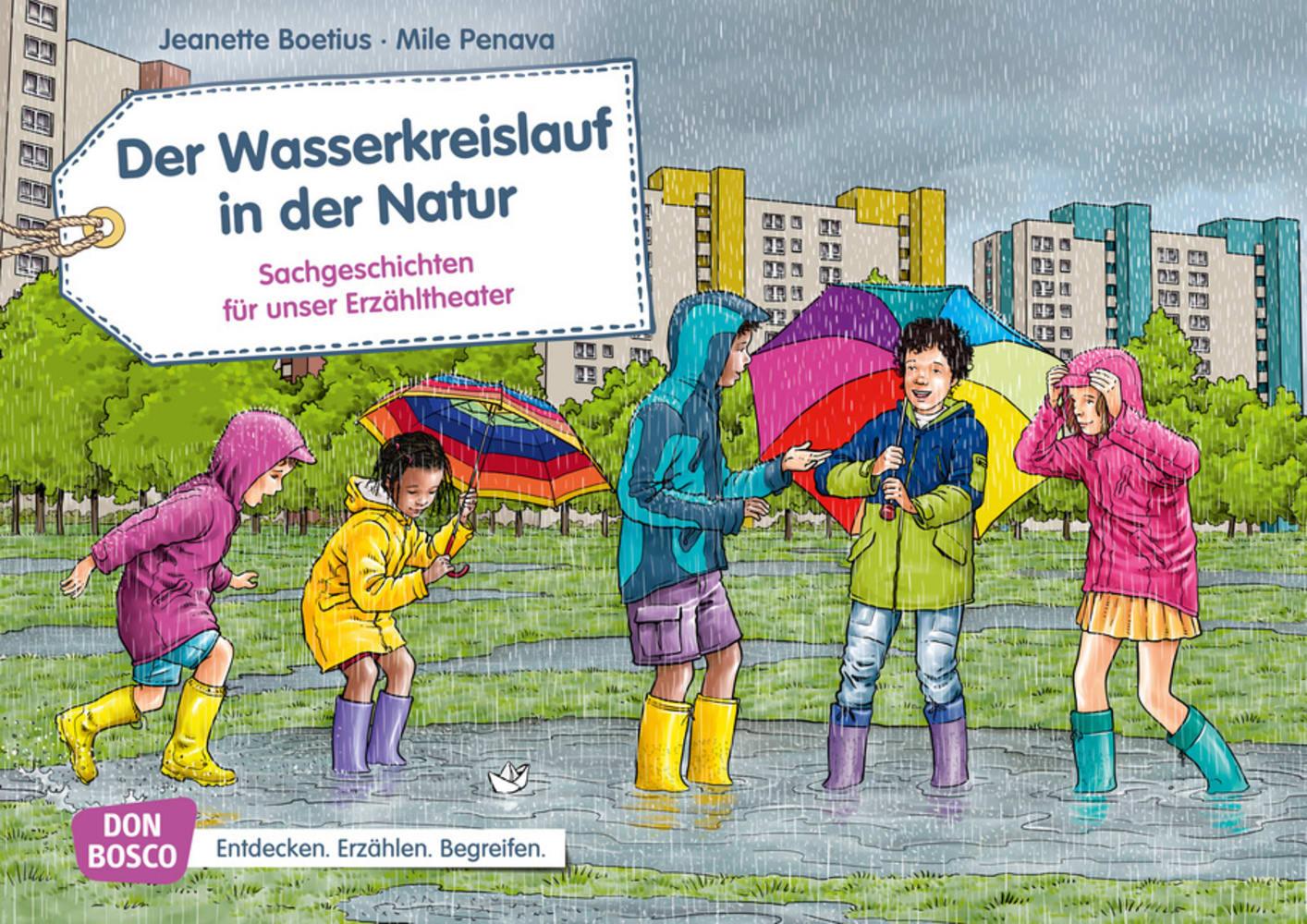 Vorderes Coverbild Der Wasserkreislauf in der Natur. Kamishibai Bildkartenset.