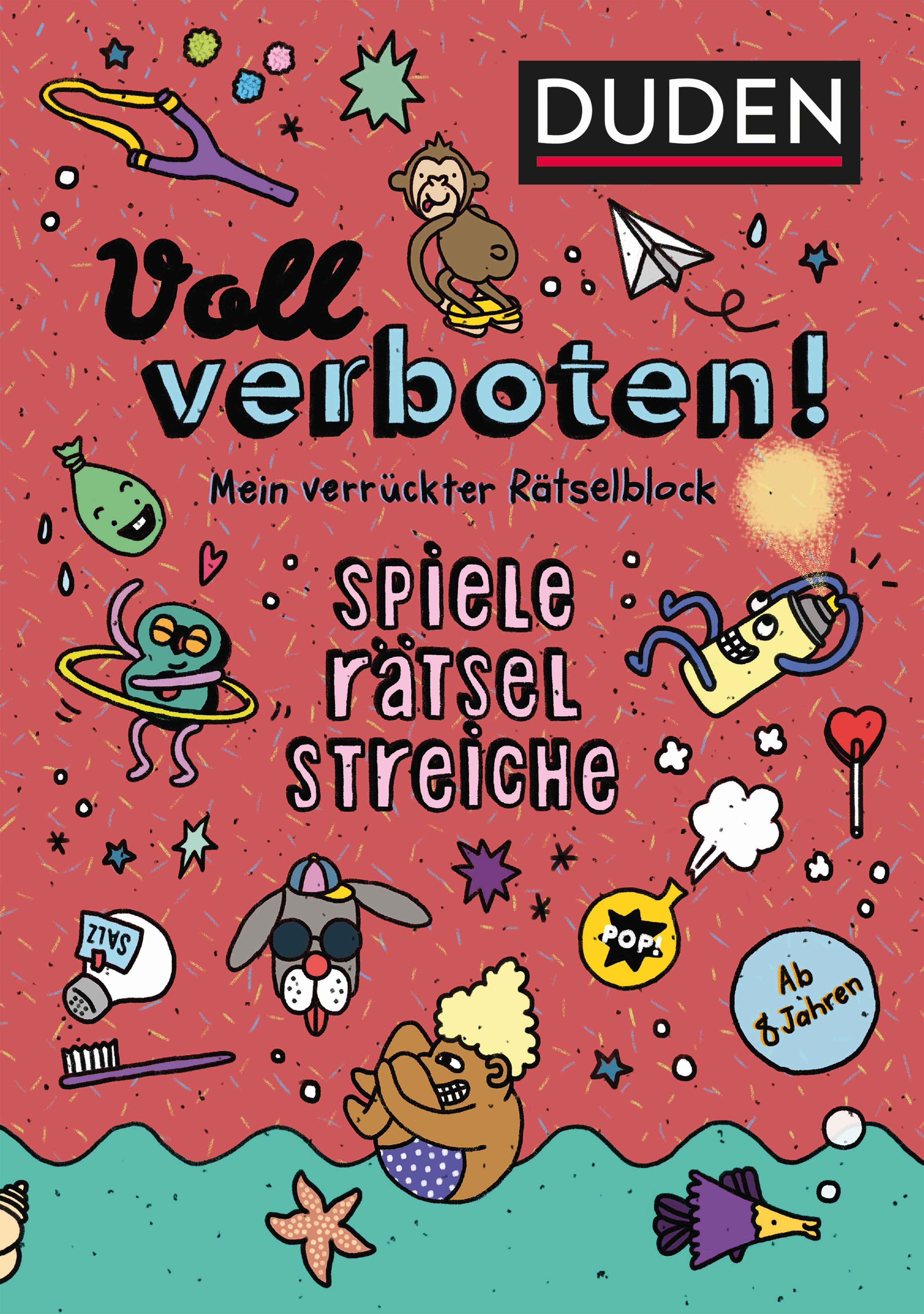 Vorderes Coverbild Voll verboten! Mein verrückter Rätselblock 2 - Ab 8 Jahren