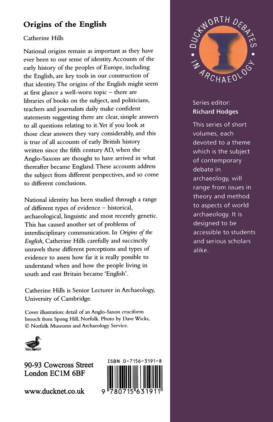 Rückseitencover The Origins of the English