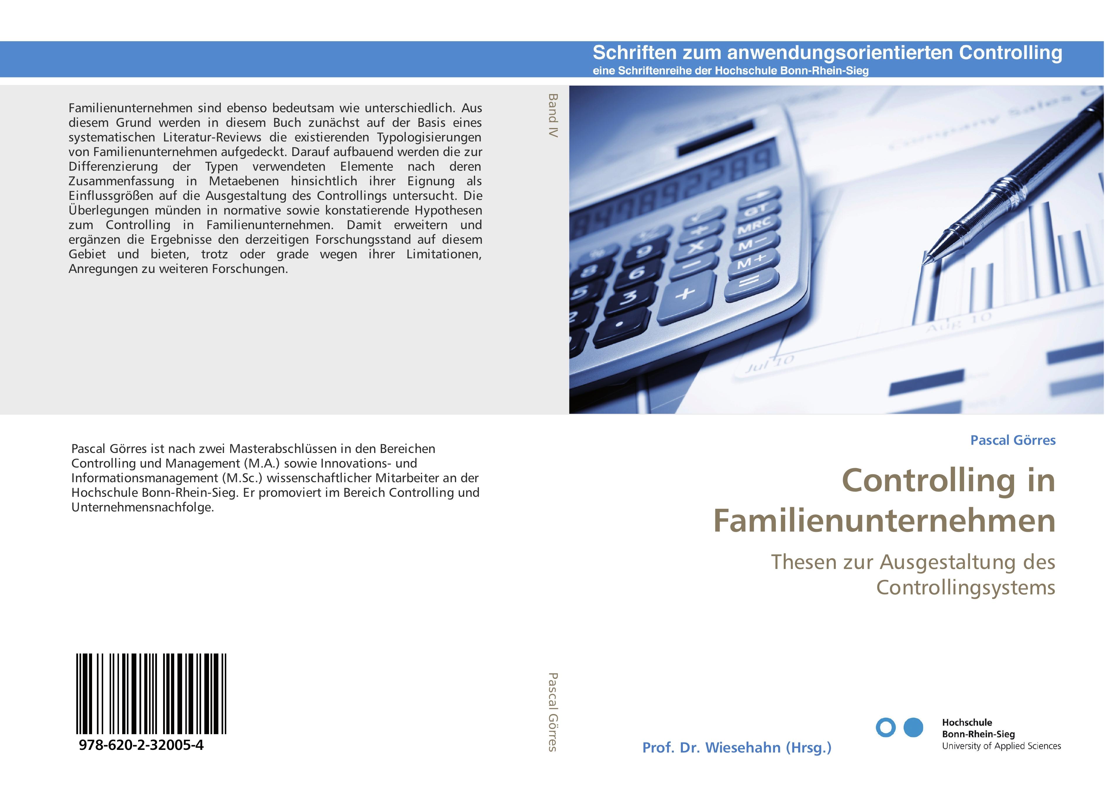 Vorderes Coverbild Controlling in Familienunternehmen