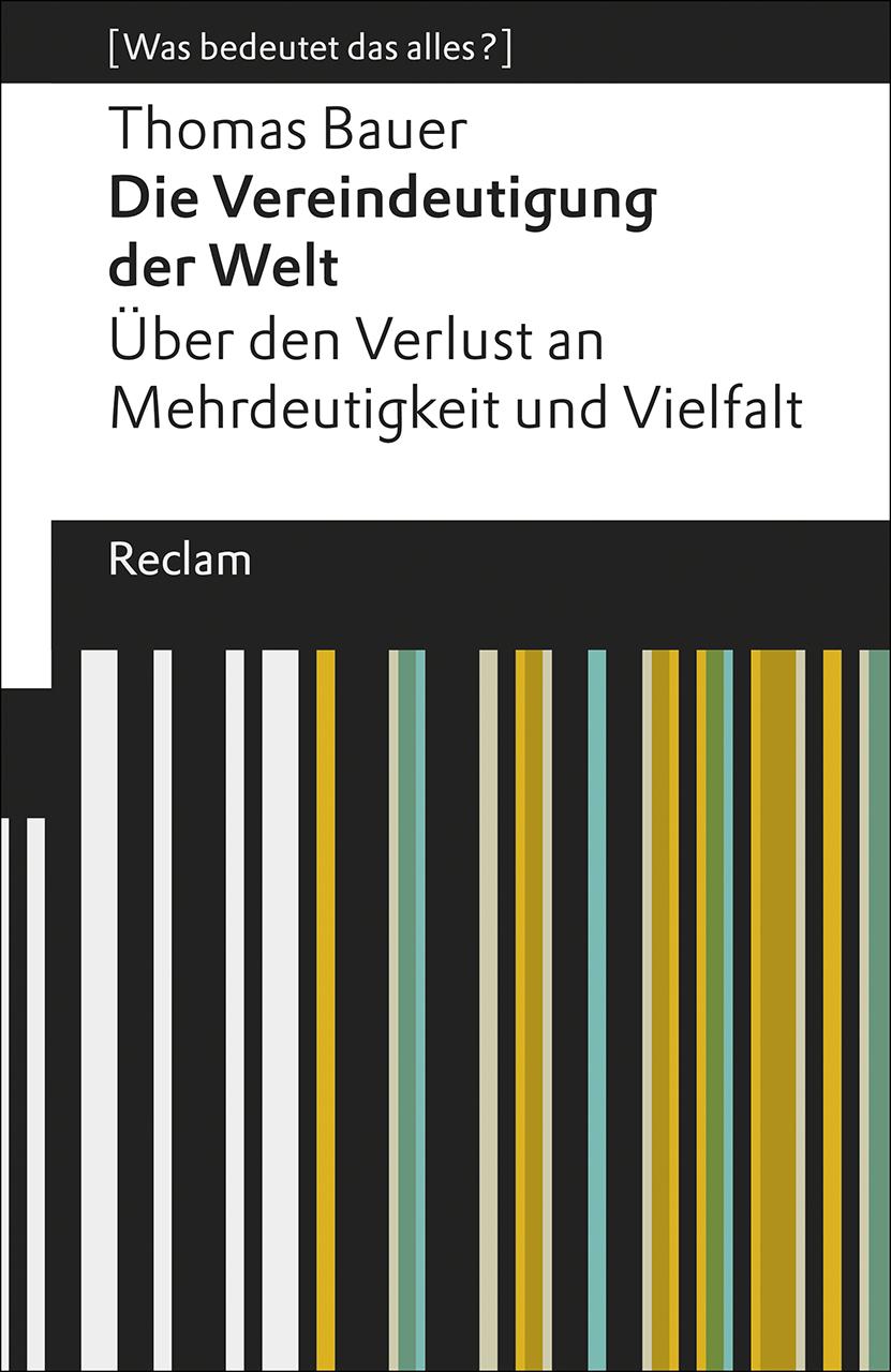 Vorderes Coverbild Die Vereindeutigung der Welt