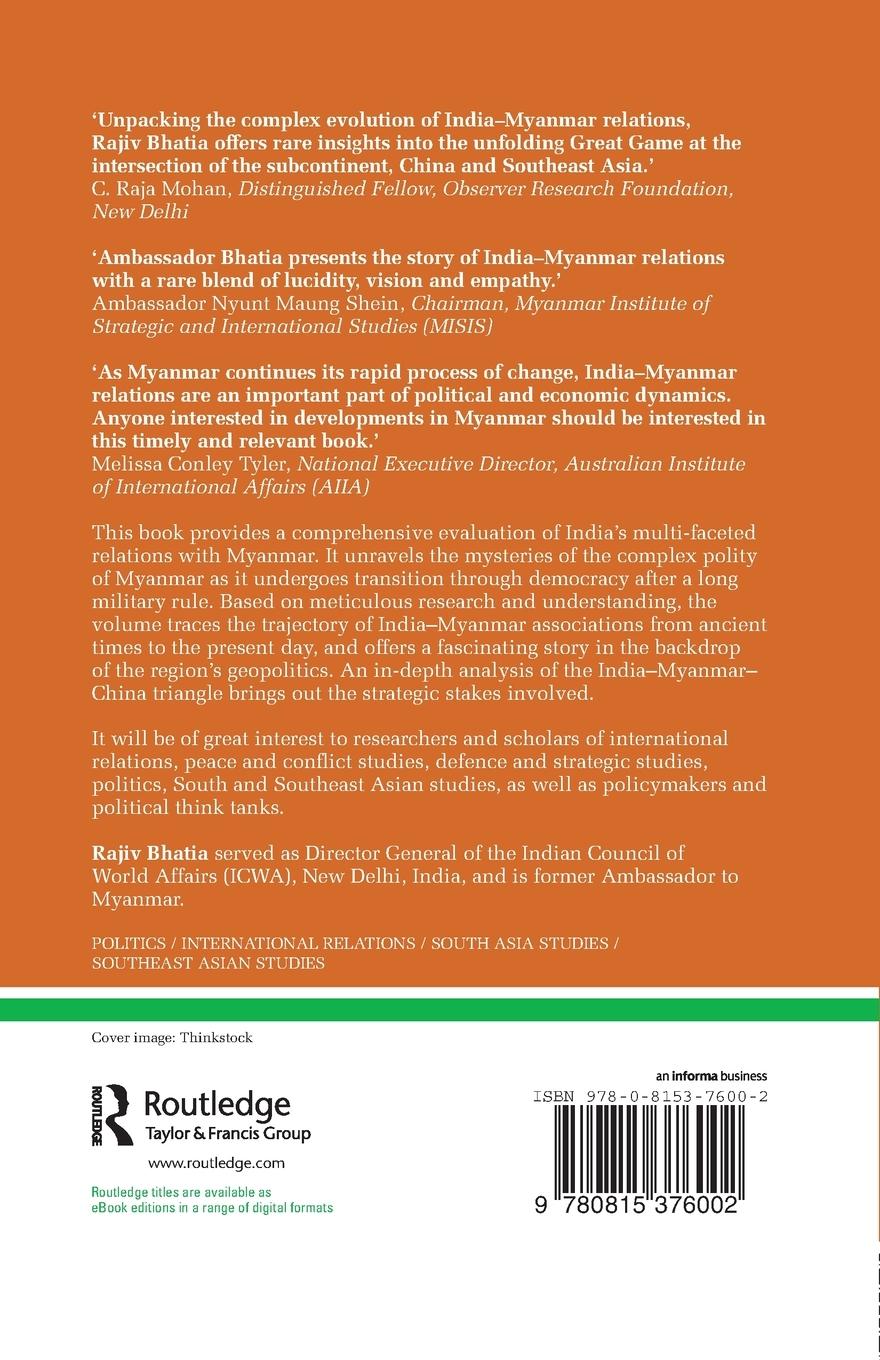 Rückseitencover India--Myanmar Relations