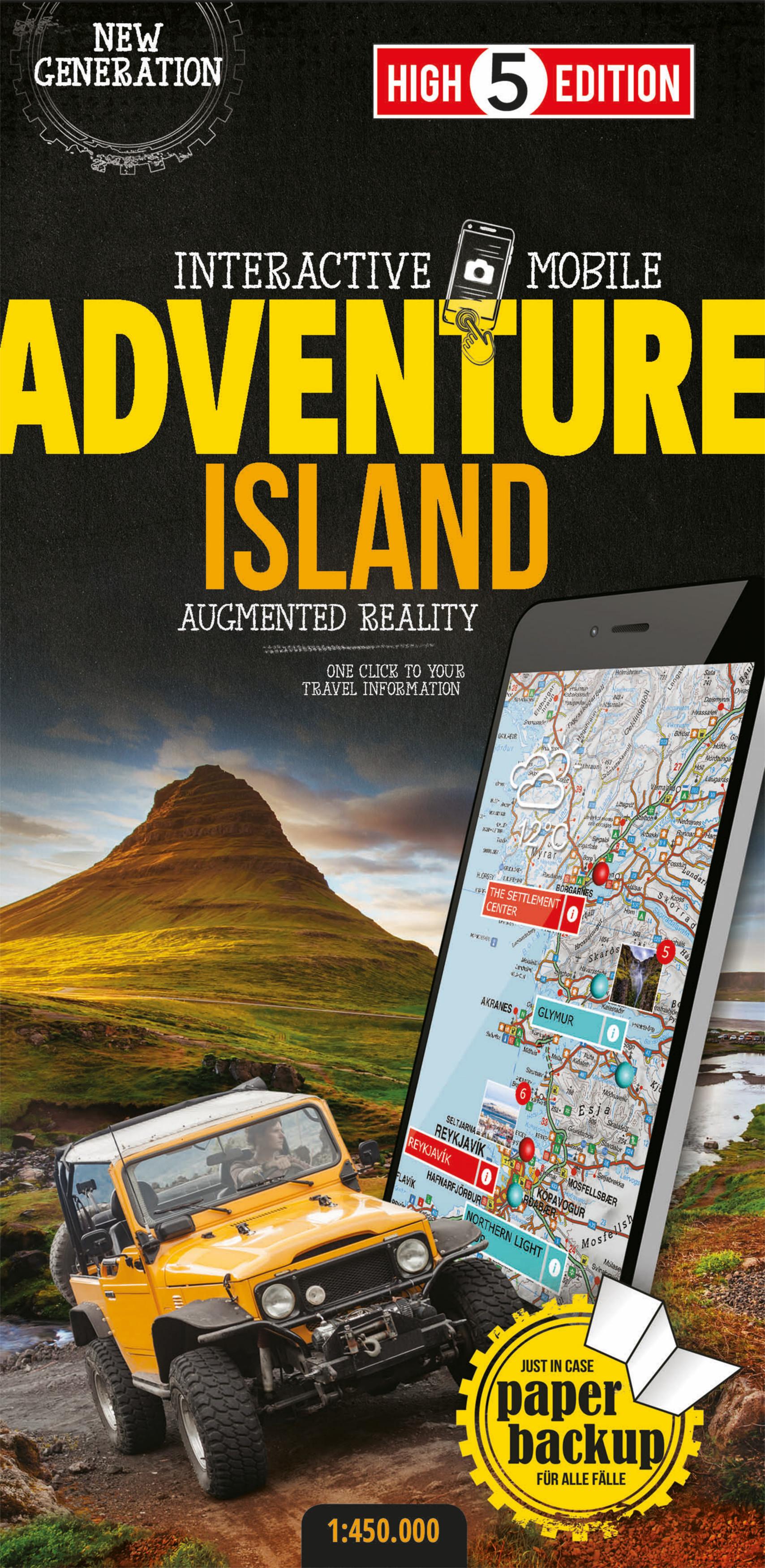 Vorderes Coverbild Adventure Map Island 1:450 000