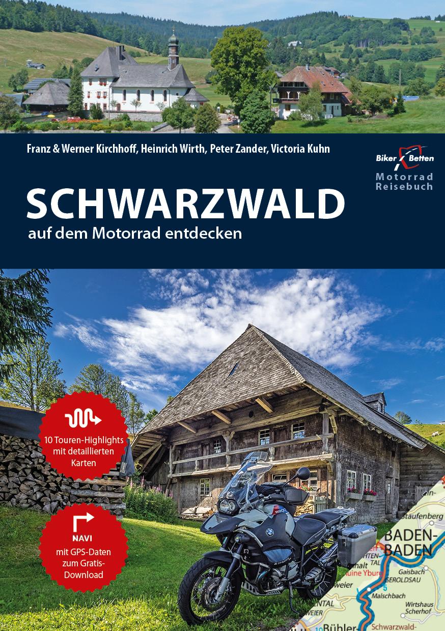Vorderes Coverbild Motorrad Reiseführer Schwarzwald