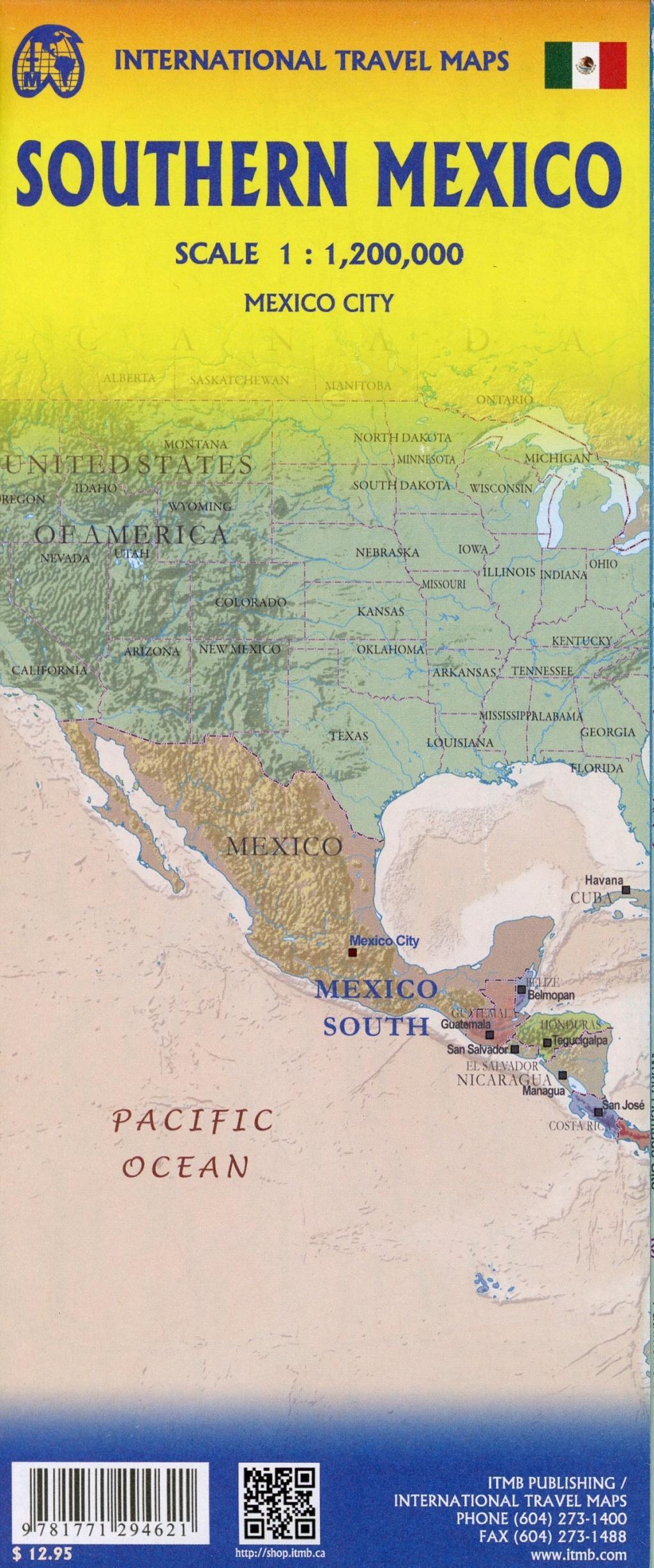 Beispielinhalt (Bild) Mexico South 1:1 200 000