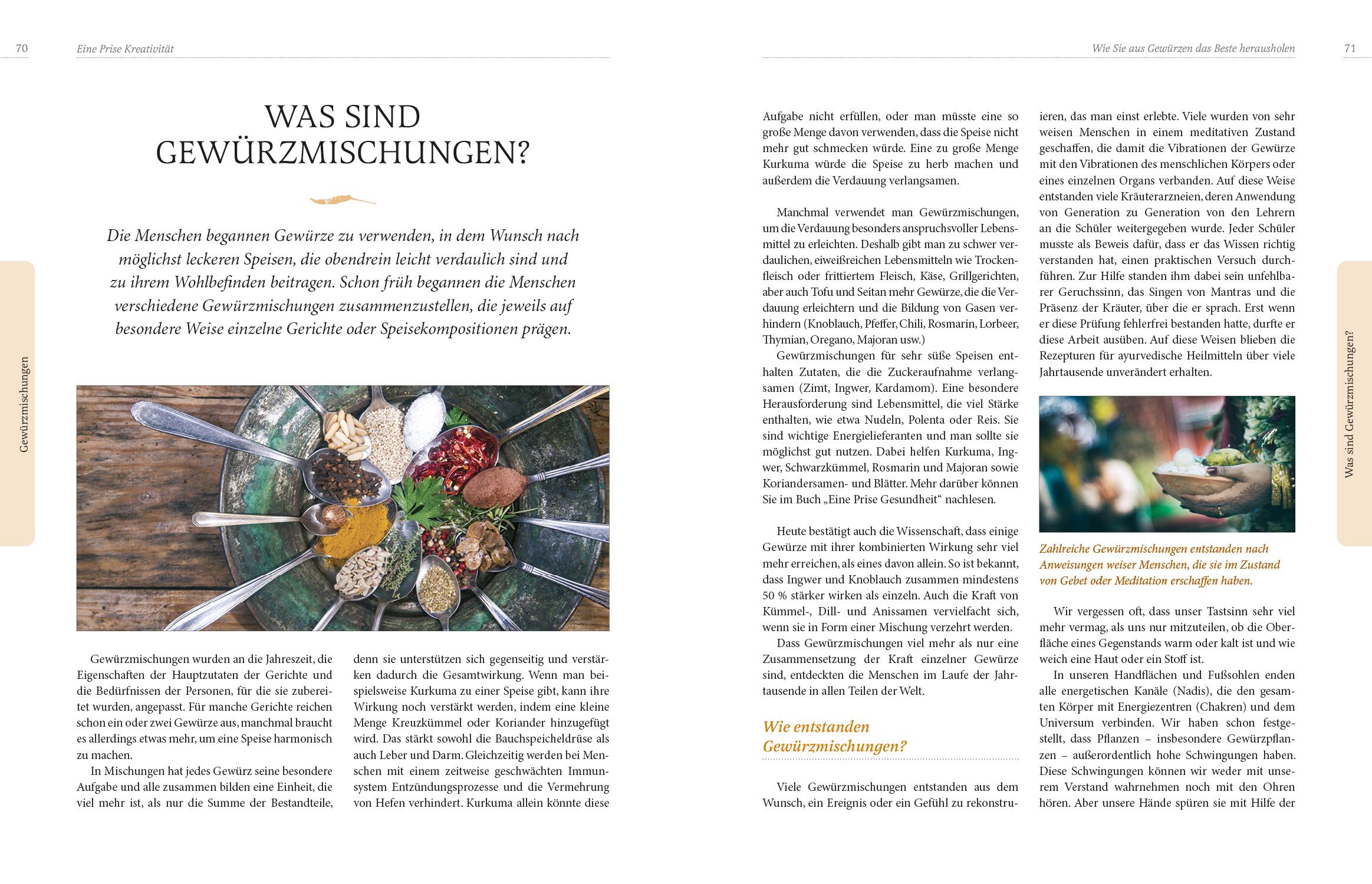 Beispielinhalt (Bild) Eine Prise Kreativität