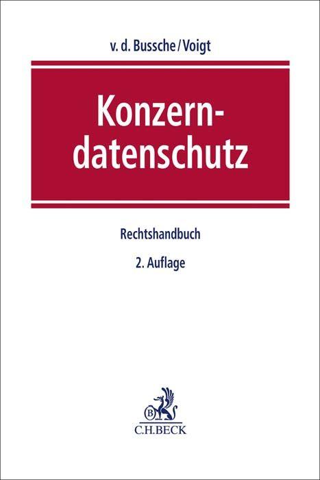 Vorderes Coverbild Konzerndatenschutz