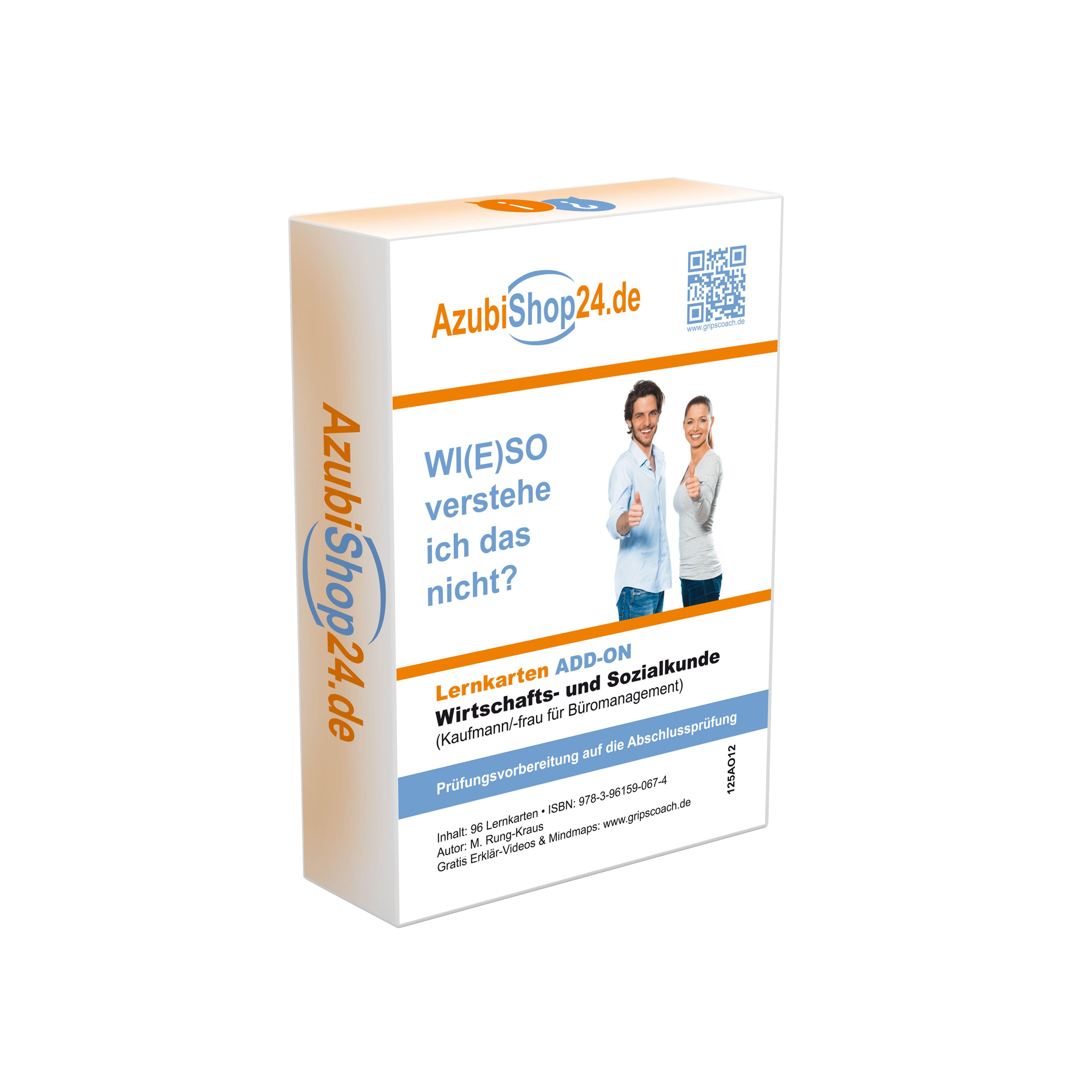 Beispielinhalt (Bild) AzubiShop24.de Lernkarten Kaufmann / Kauffrau für Büromanagement. Maxi-Paket