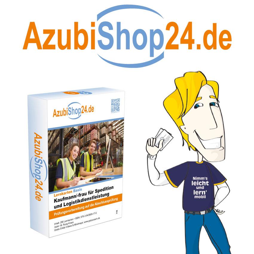 Beispielinhalt (Bild) AzubiShop24.de Lernkarten Kaufmann / Kauffrau für Spedition und Logistik. Maxi-Paket