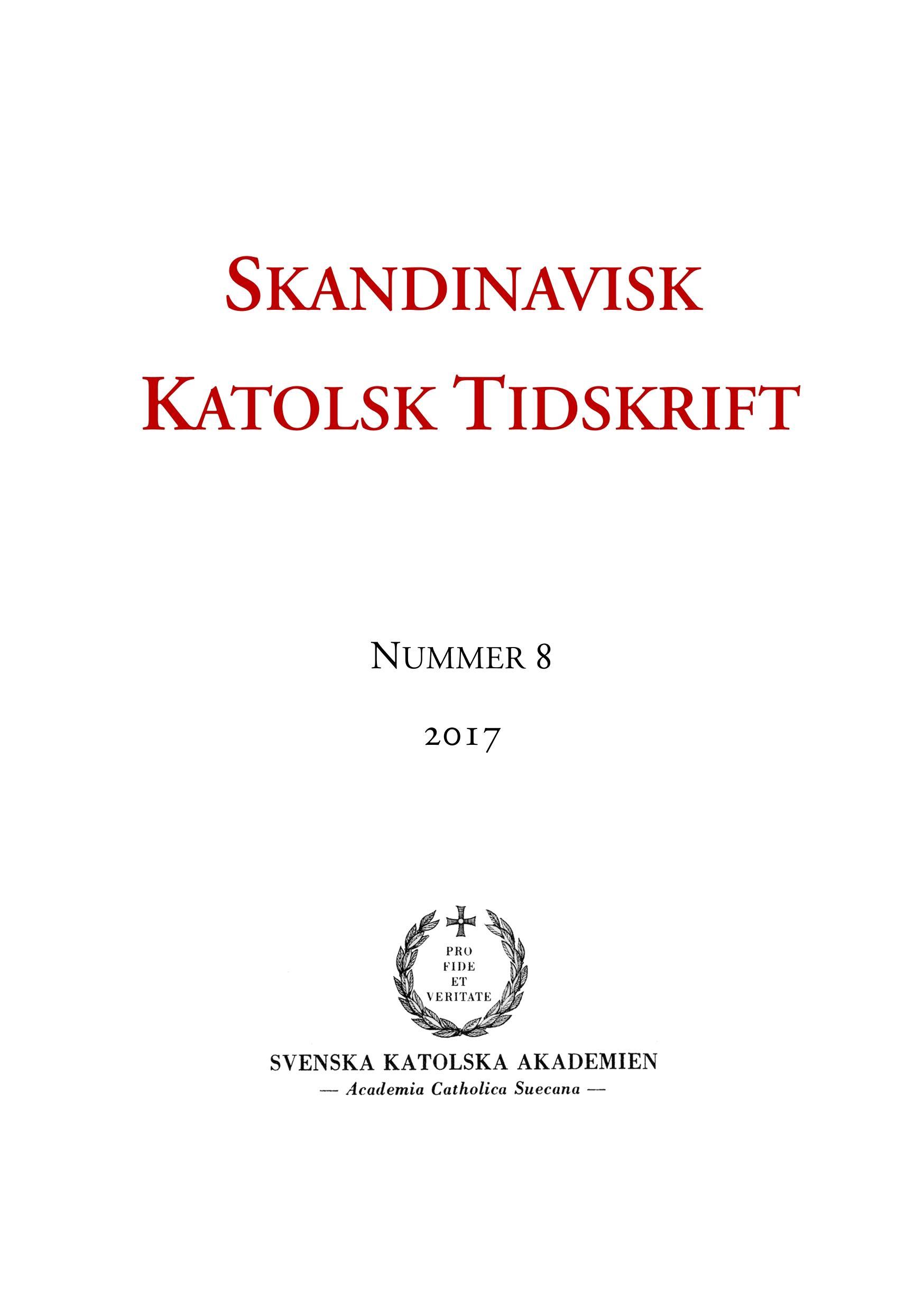 Vorderes Coverbild Skandinavisk Katolsk Tidskrift