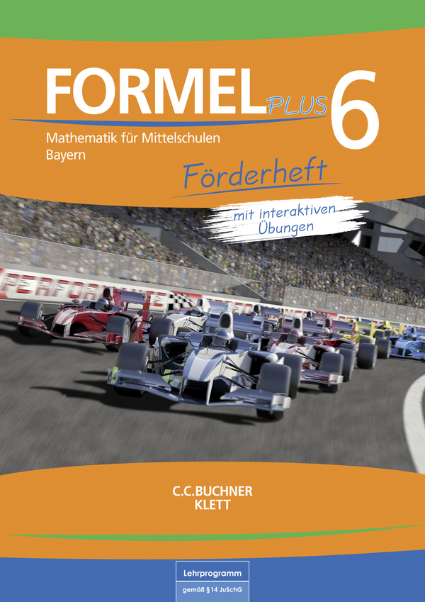 Vorderes Coverbild Formel PLUS 6 Förderheft Bayern