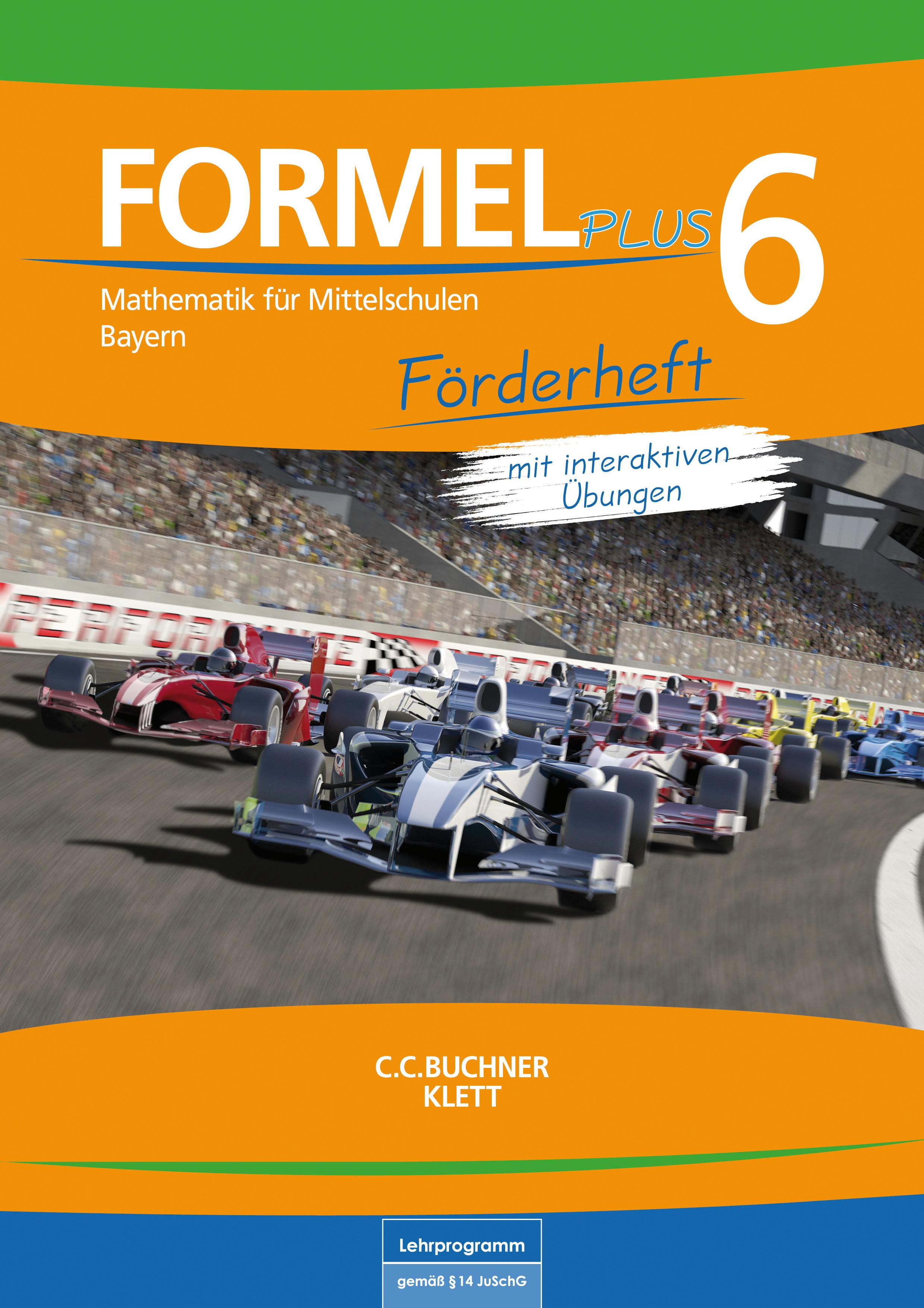 Vorderes Coverbild Formel PLUS 6 Förderheft Bayern