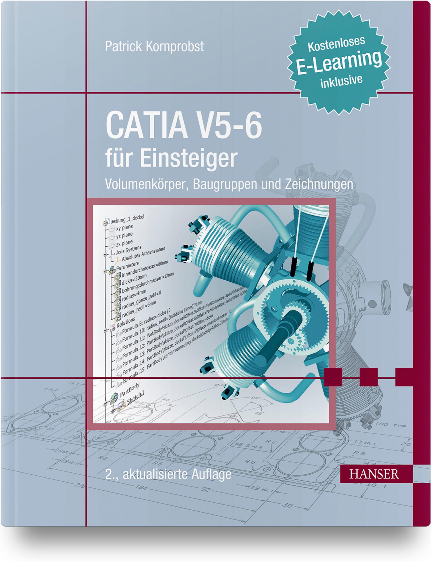 Vorderes Coverbild CATIA V5-6 für Einsteiger
