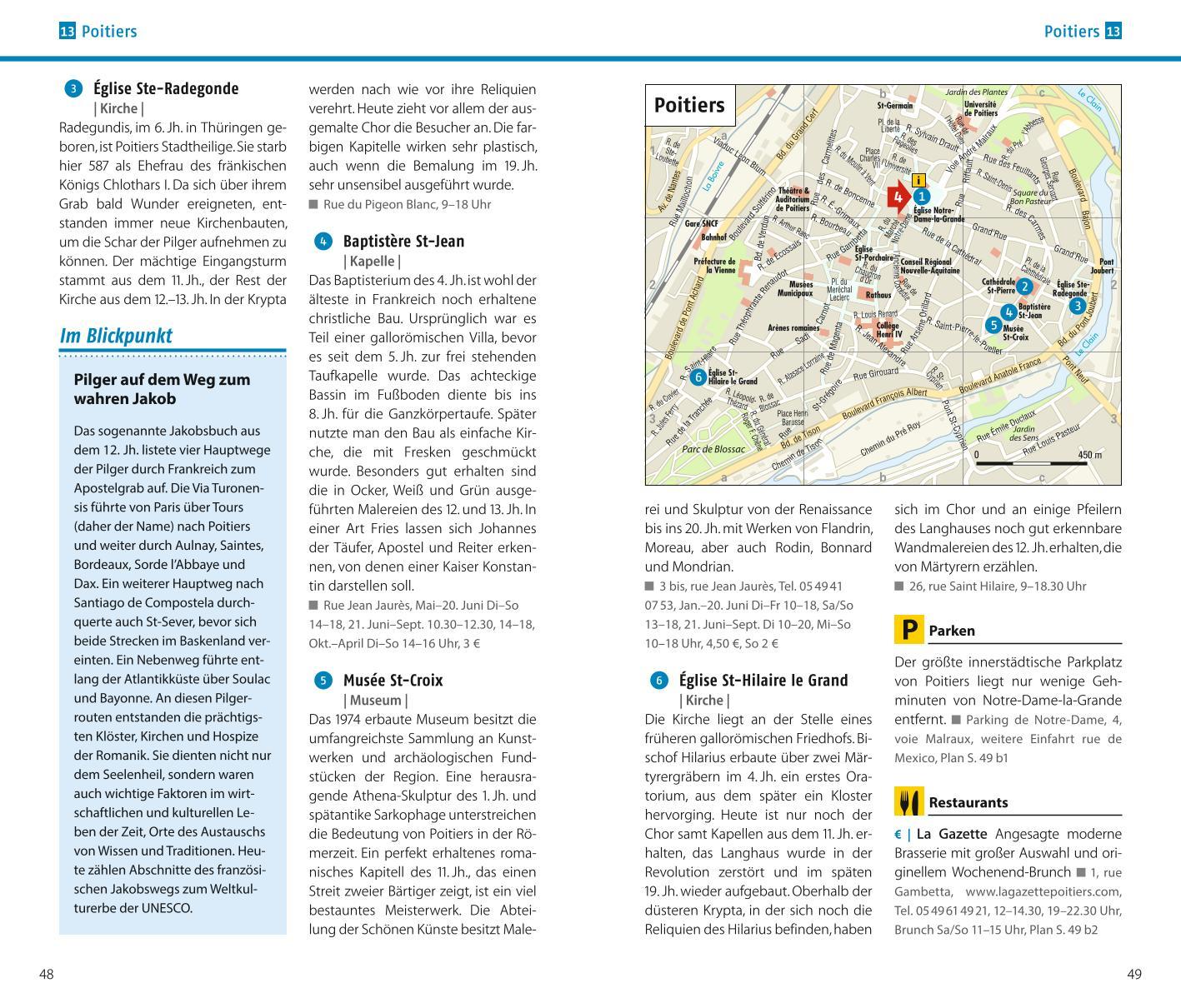 Beispielinhalt (Bild) ADAC Reiseführer Französische Atlantikküste