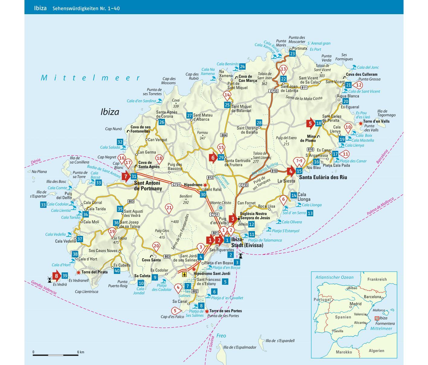 Beispielinhalt (Bild) ADAC Reiseführer Ibiza und Formentera