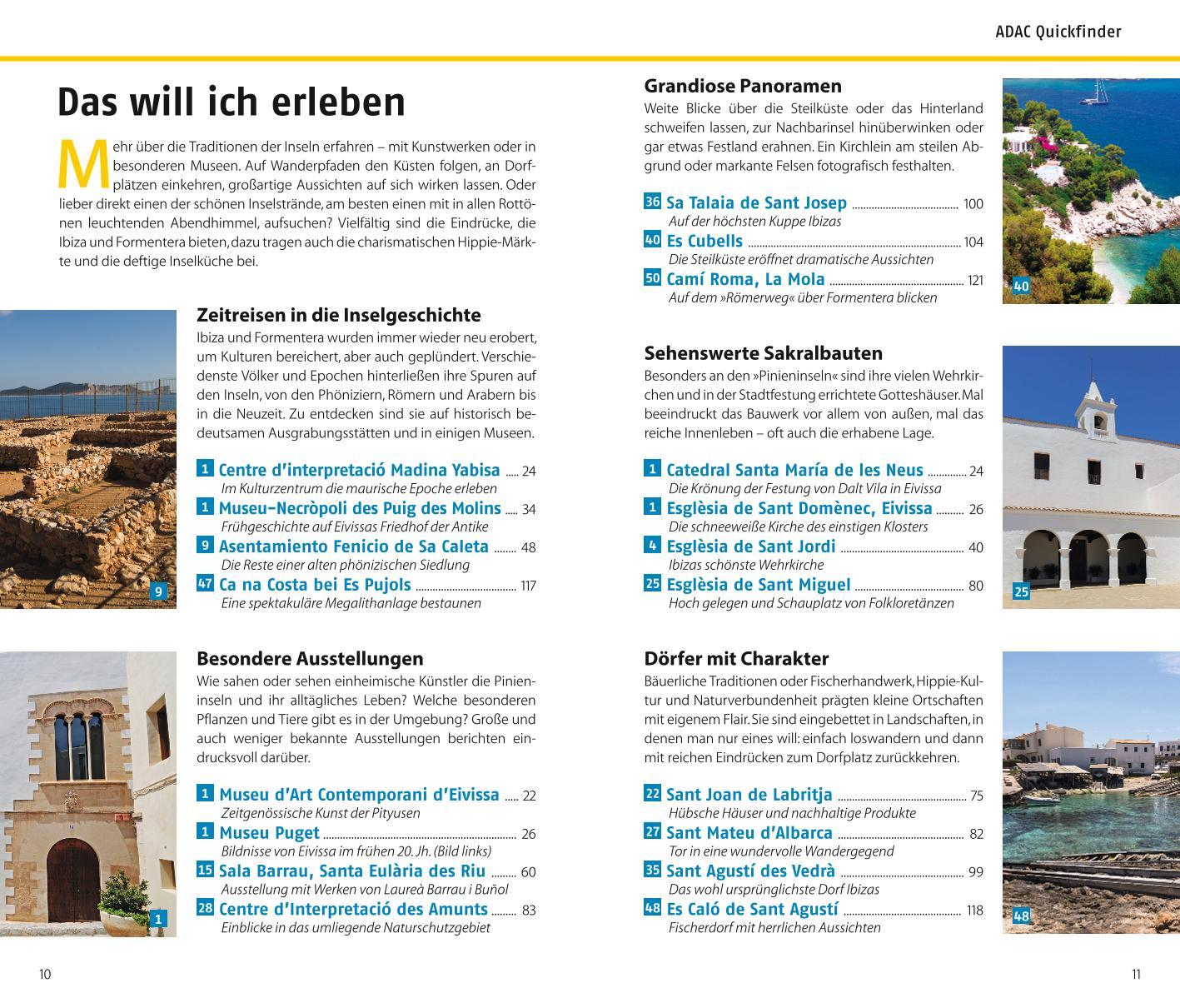 Beispielinhalt (Bild) ADAC Reiseführer Ibiza und Formentera