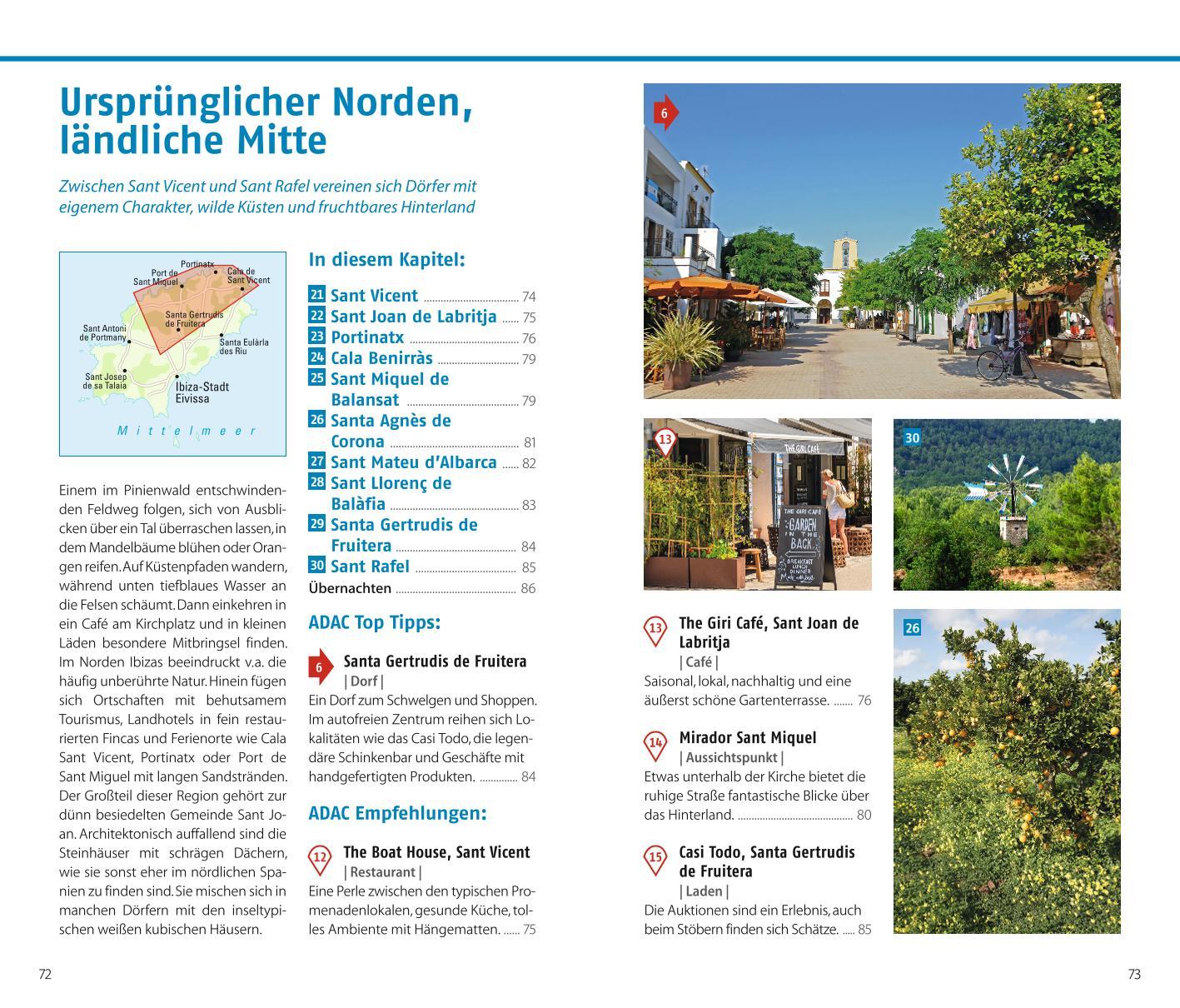 Beispielinhalt (Bild) ADAC Reiseführer Ibiza und Formentera
