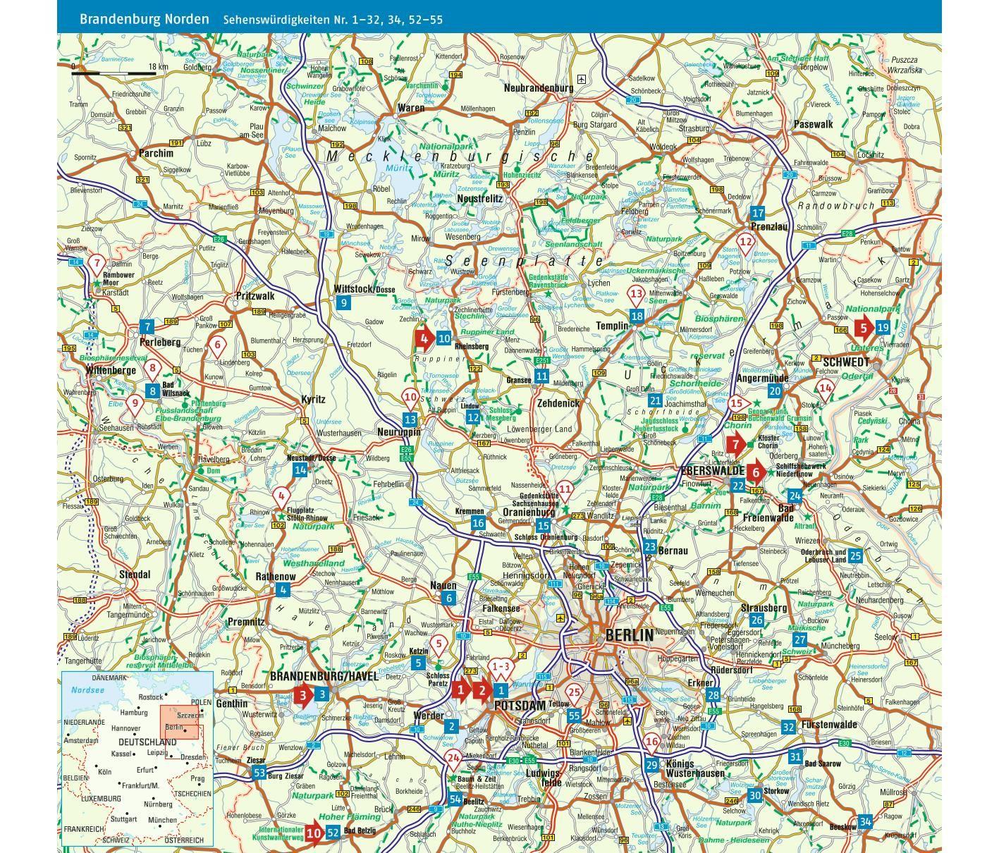 Beispielinhalt (Bild) ADAC Reiseführer Brandenburg