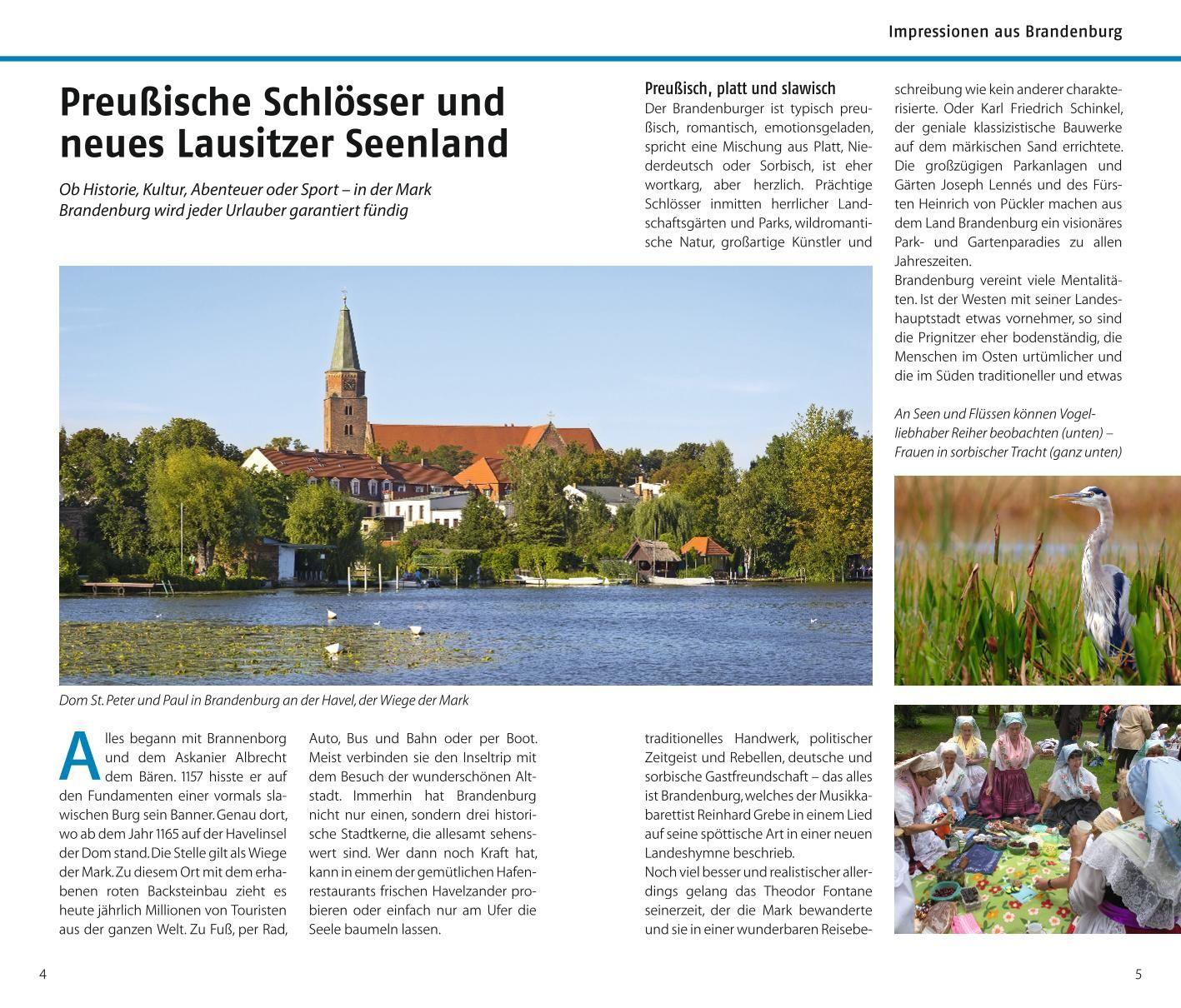 Beispielinhalt (Bild) ADAC Reiseführer Brandenburg