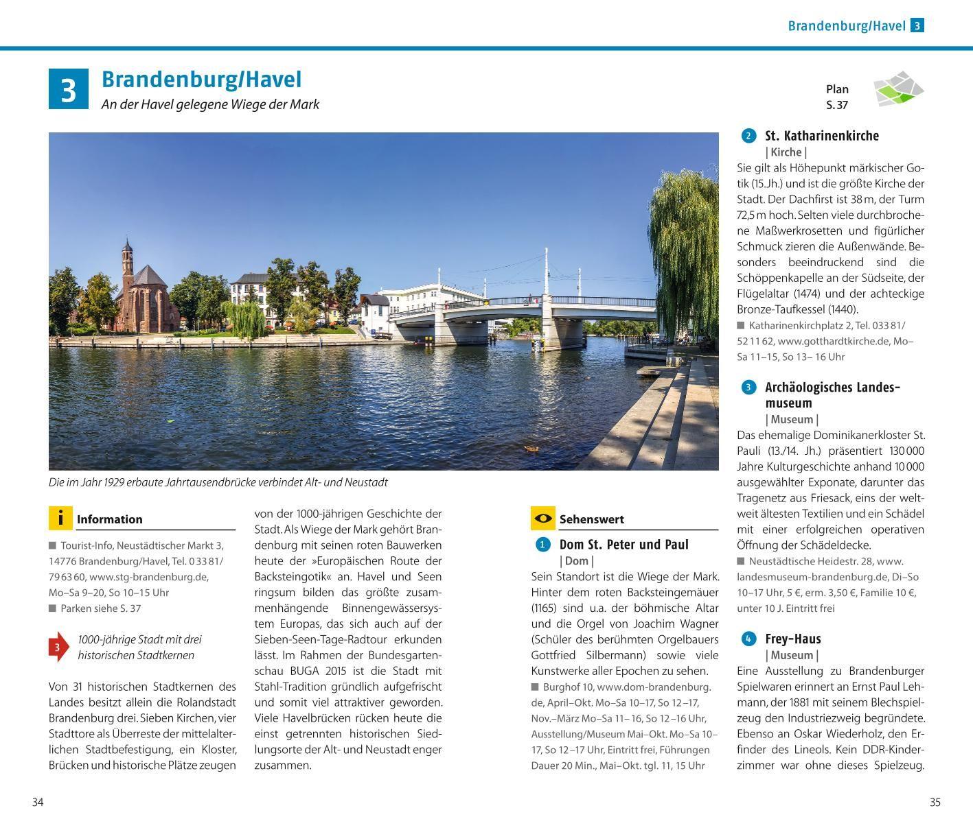 Beispielinhalt (Bild) ADAC Reiseführer Brandenburg