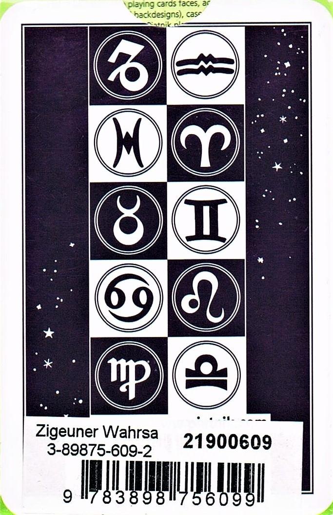 Rückseitencover Traditionelle Wahrsagekarten