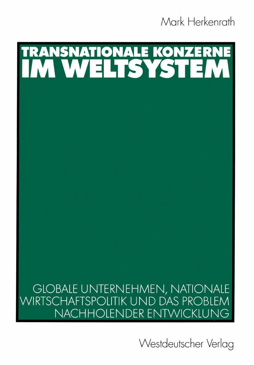 Vorderes Coverbild Transnationale Konzerne im Weltsystem