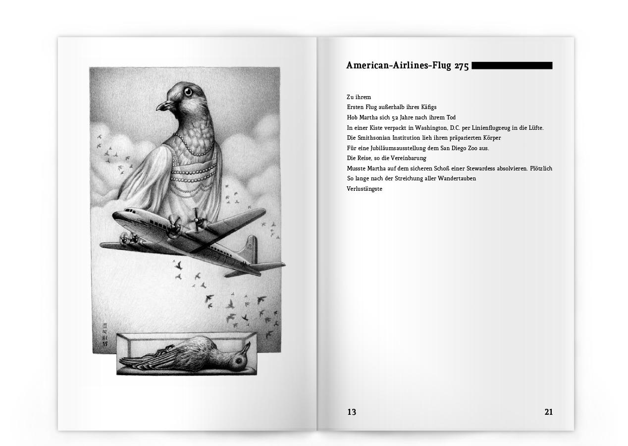 Beispielinhalt (Bild) Dodos auf der Flucht