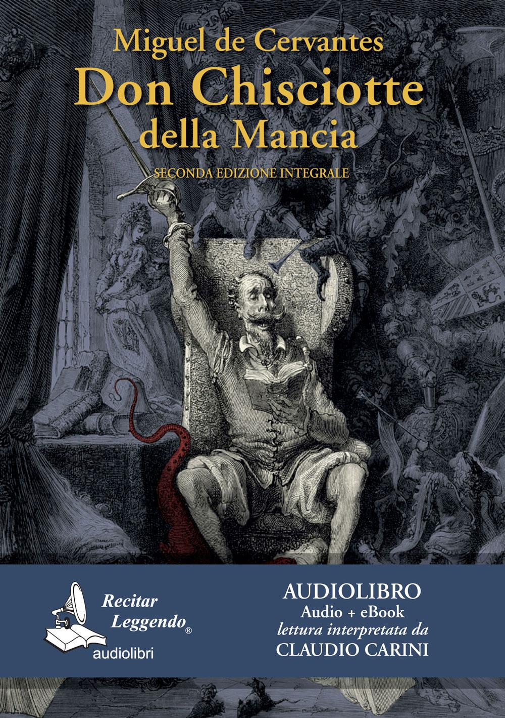 Vorderes Coverbild Don Chisciotte della Mancia letto da Claudio Carini. Audiolibro. 3 CD Audio formato MP3