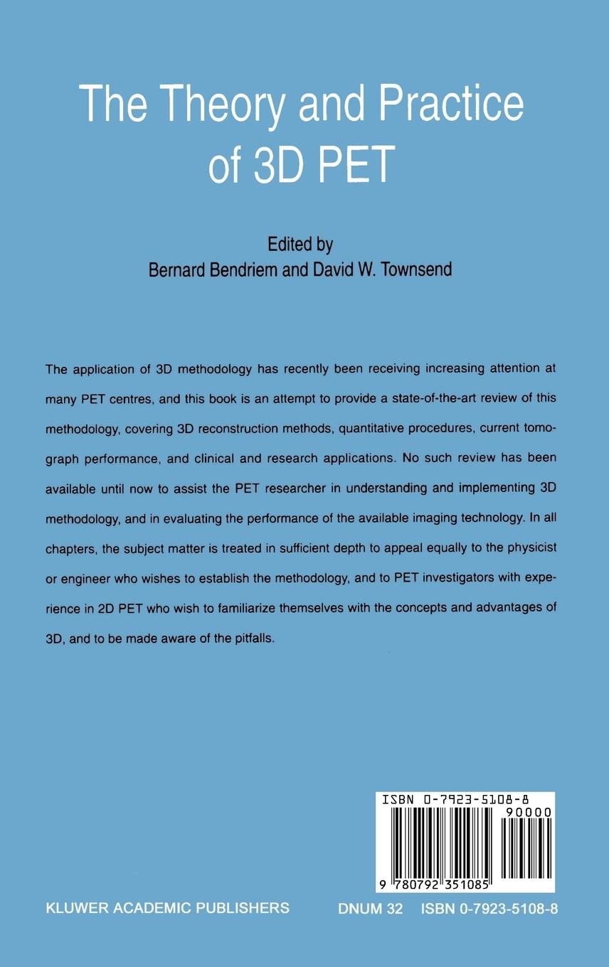 Rückseitencover The Theory and Practice of 3D PET