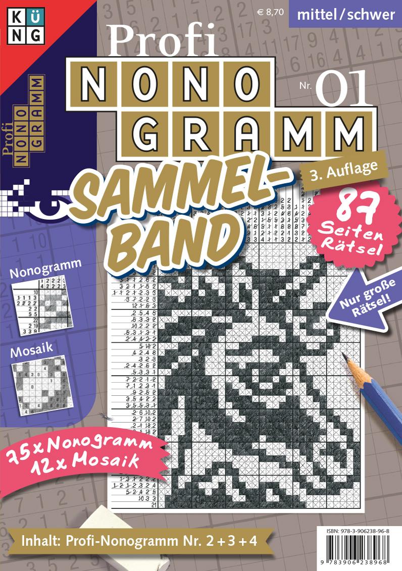 Vorderes Coverbild Profi-Nonogramm 3er-Band Nr. 01