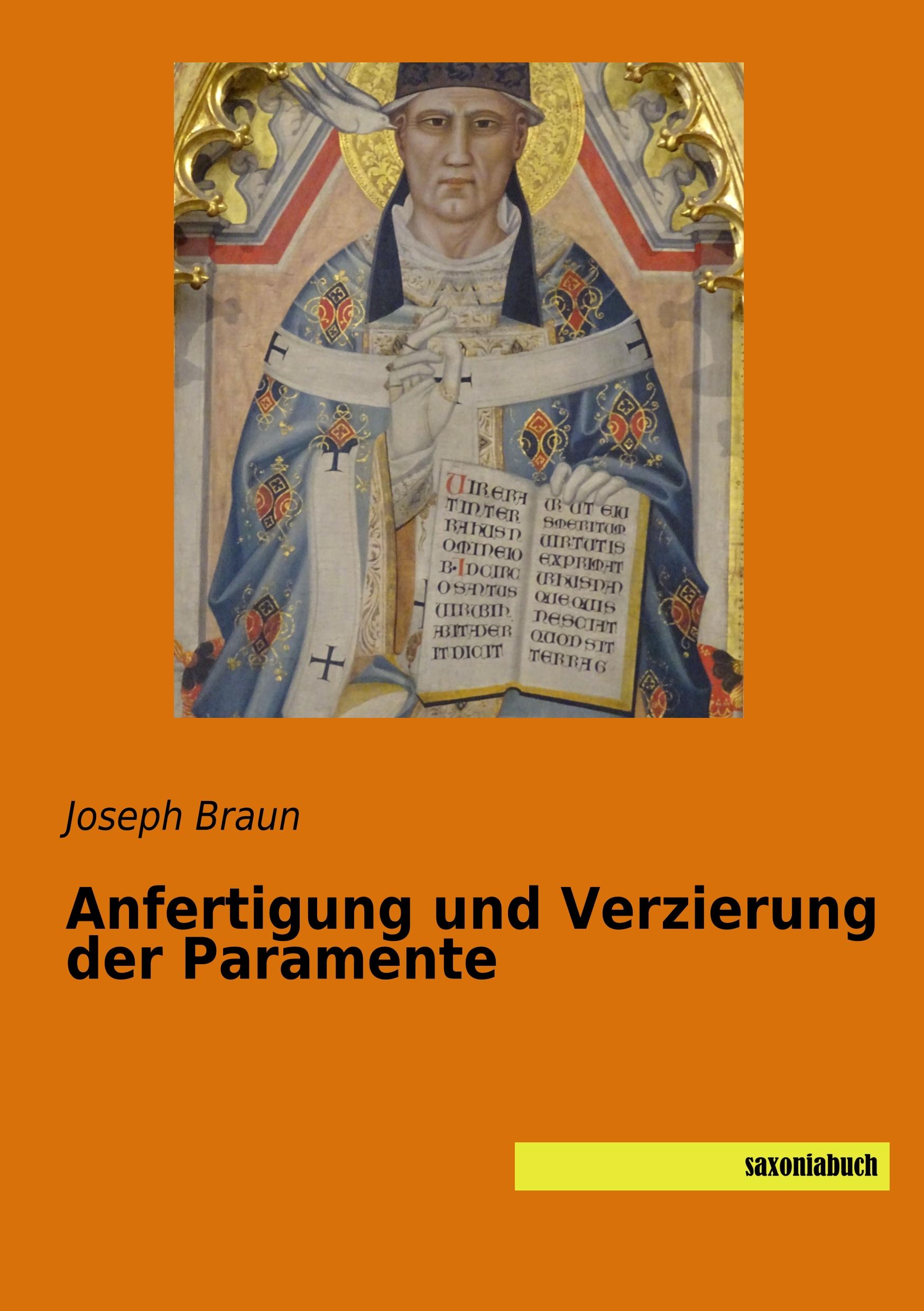 Vorderes Coverbild Anfertigung und Verzierung der Paramente