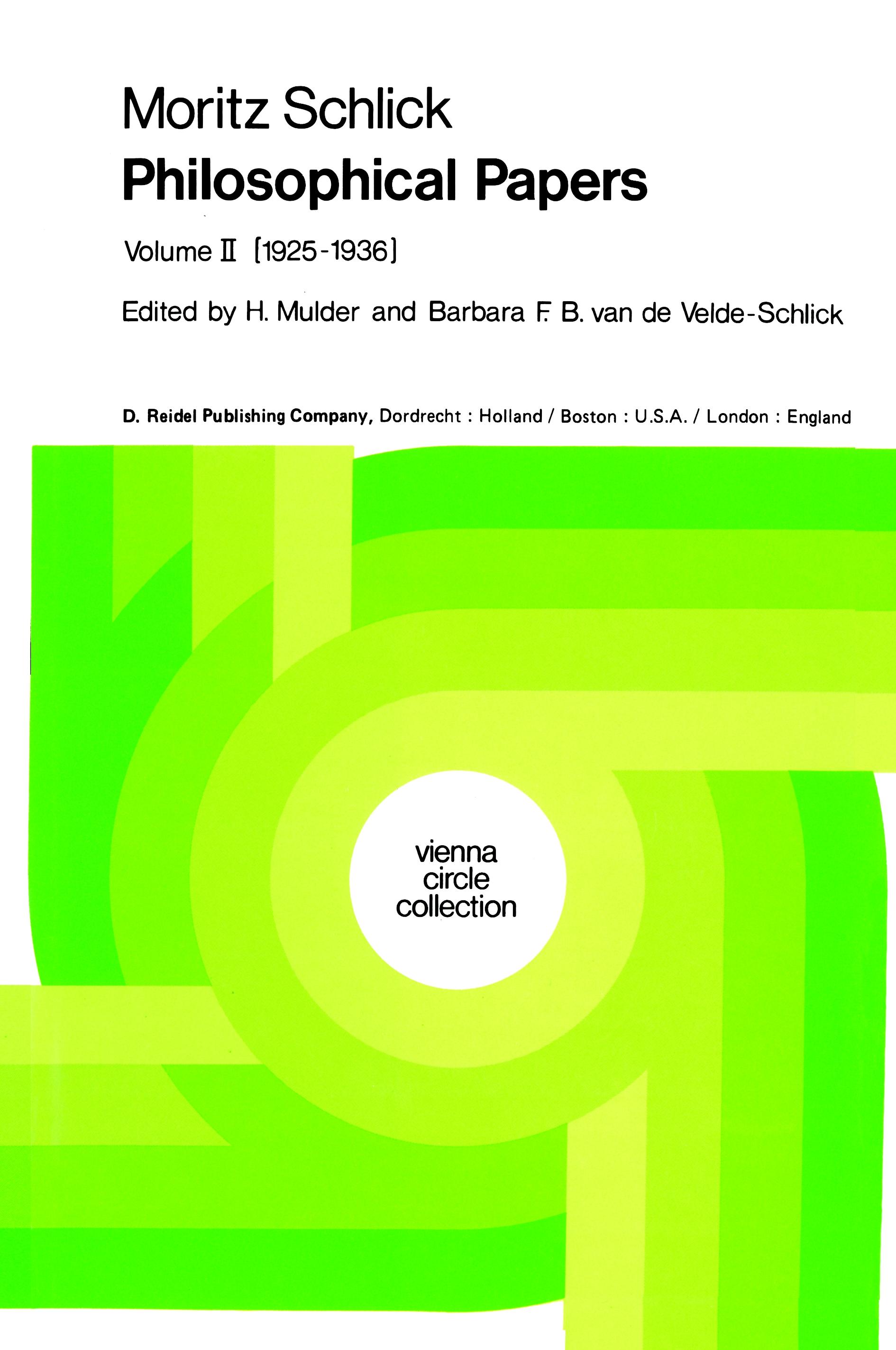 Vorderes Coverbild Philosophical Papers