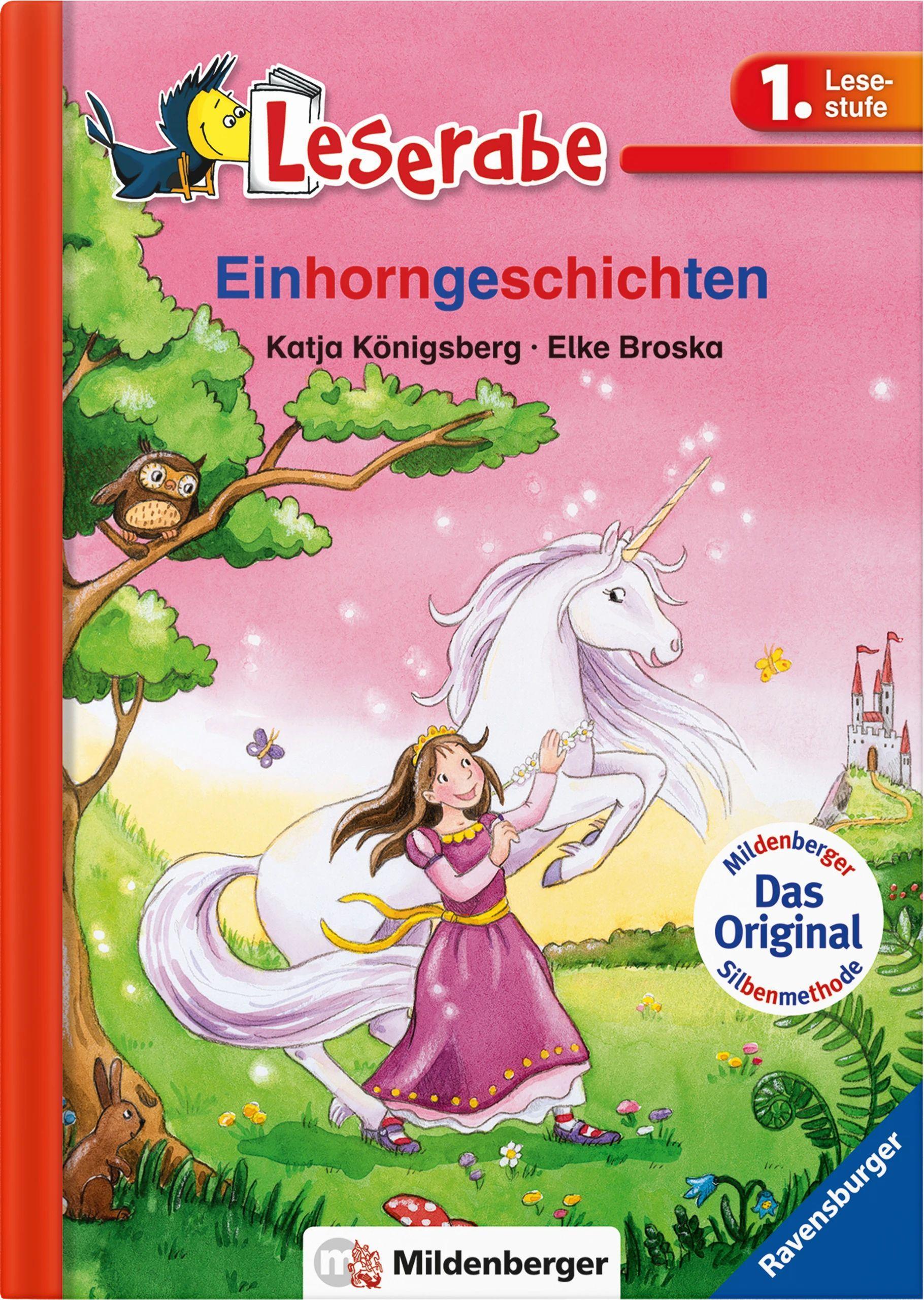 Vorderes Coverbild Leserabe 34, Lesestufe 1 - Einhorngeschichten