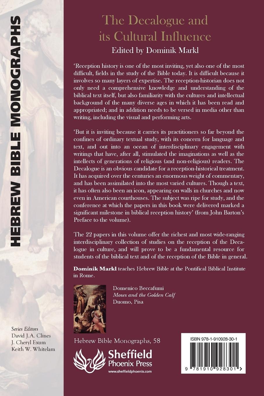 Rückseitencover The Decalogue and its Cultural Influence