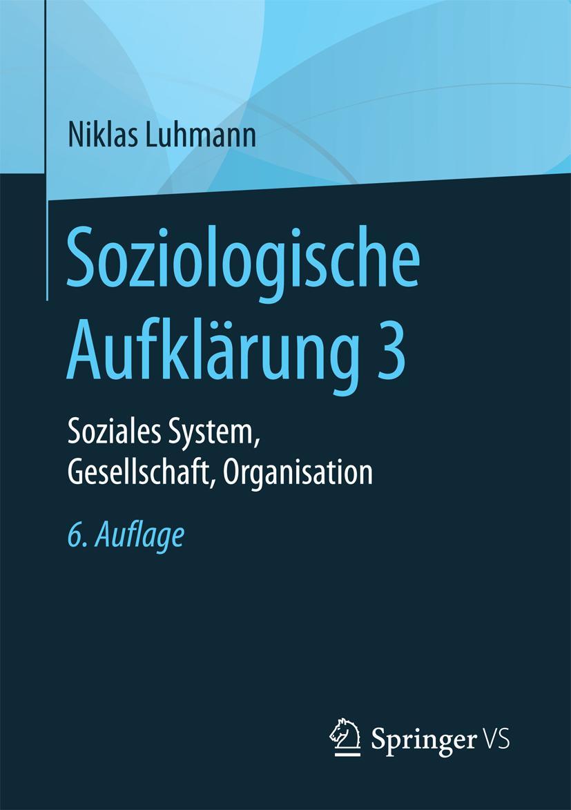 Vorderes Coverbild Soziologische Aufklärung 3