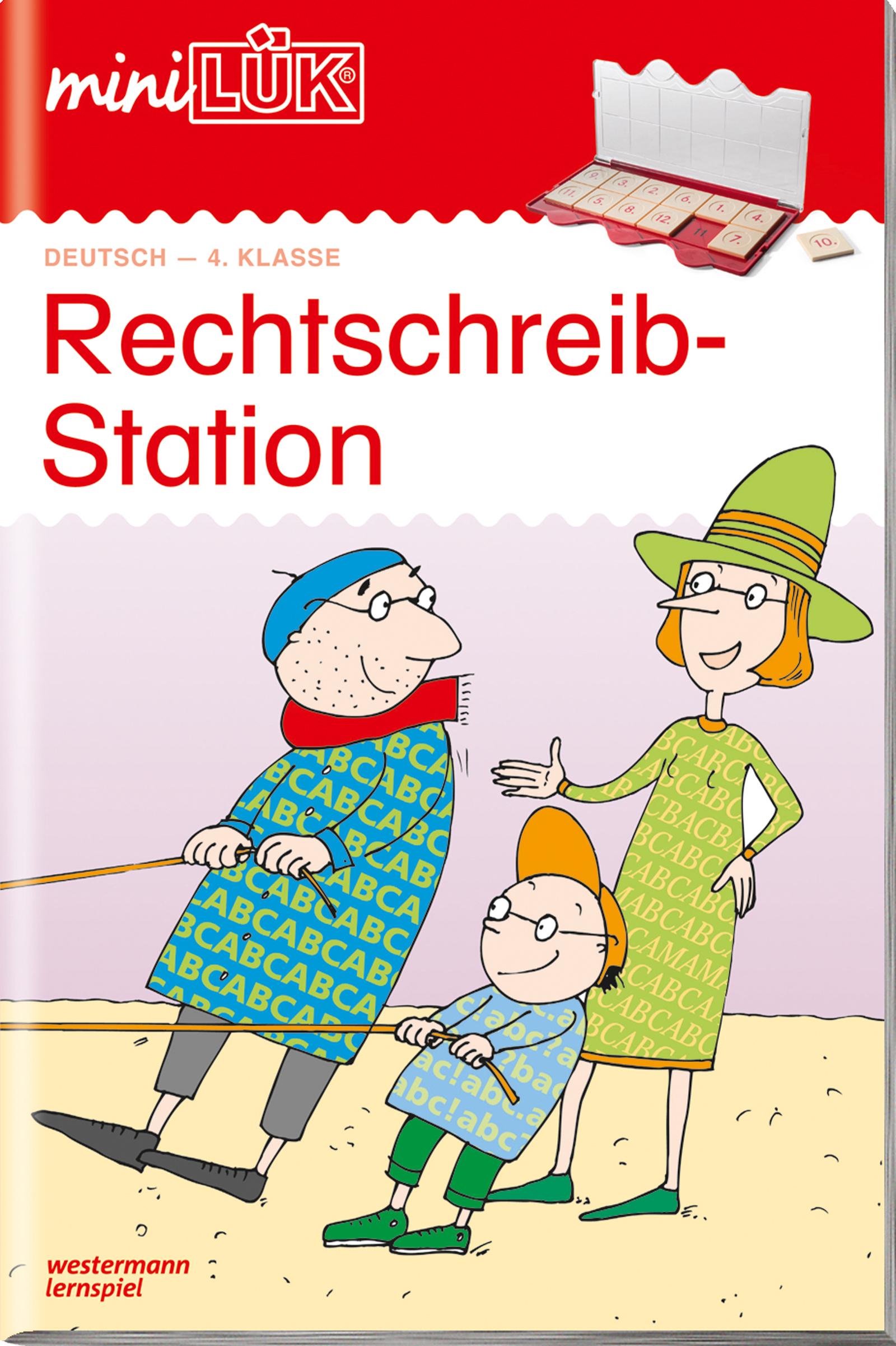 Vorderes Coverbild miniLÜK. Rechtschreibstation 4. Klasse