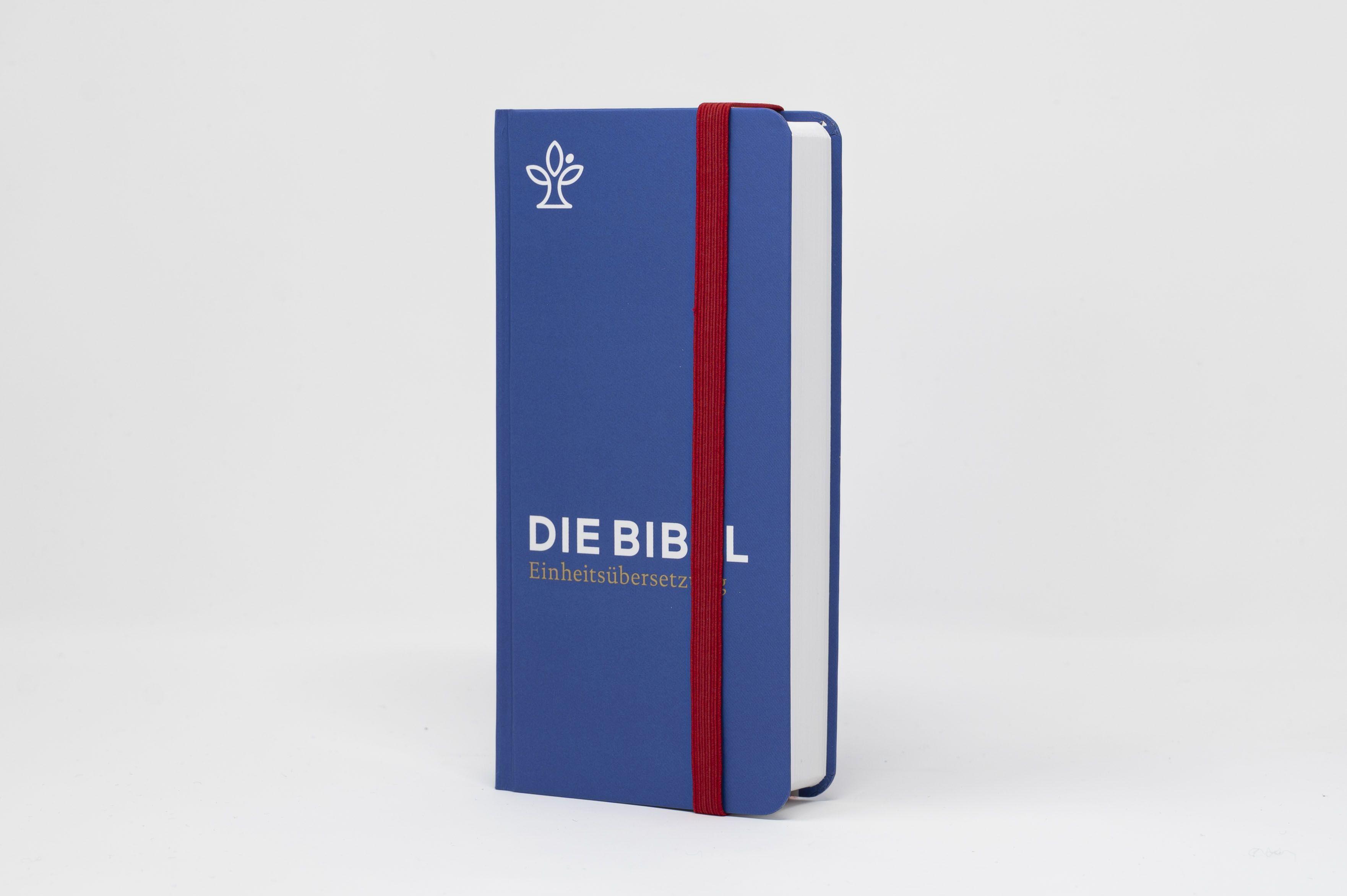 Beispielinhalt (Bild) Die Bibel. Taschenausgabe stripe mit roter loser Gummilitze
