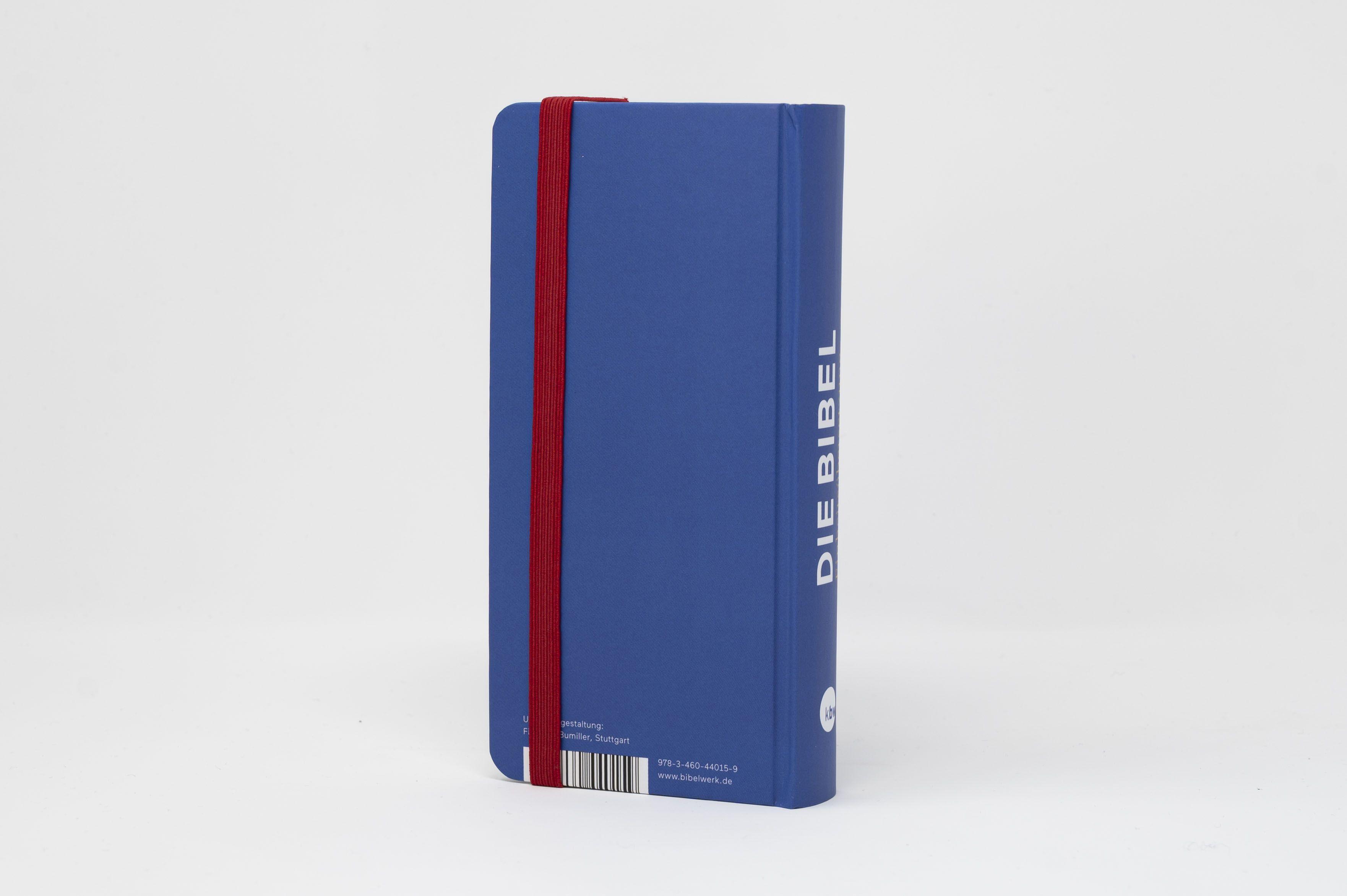 Beispielinhalt (Bild) Die Bibel. Taschenausgabe stripe mit roter loser Gummilitze