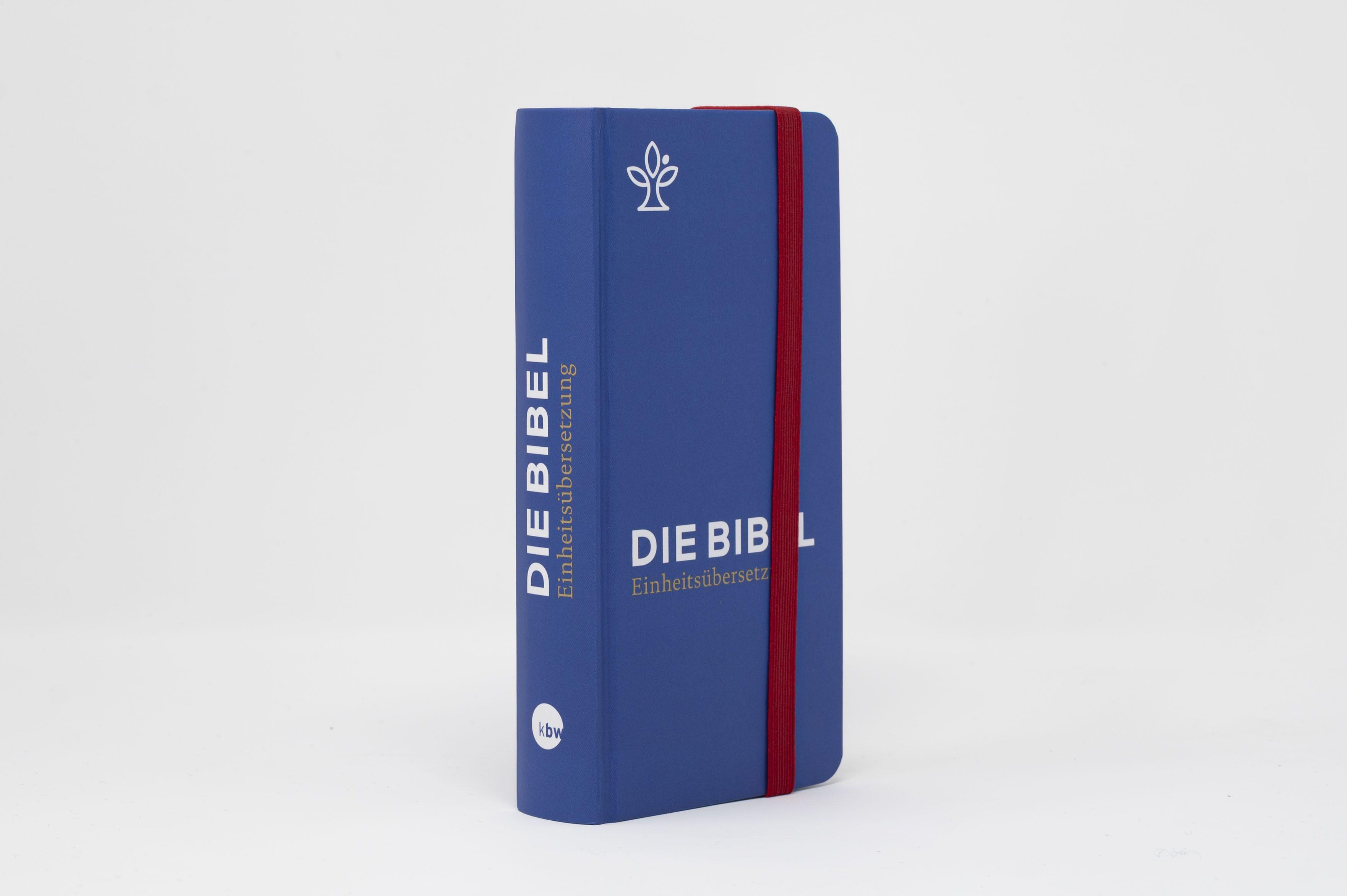 Beispielinhalt (Bild) Die Bibel. Taschenausgabe stripe mit roter loser Gummilitze