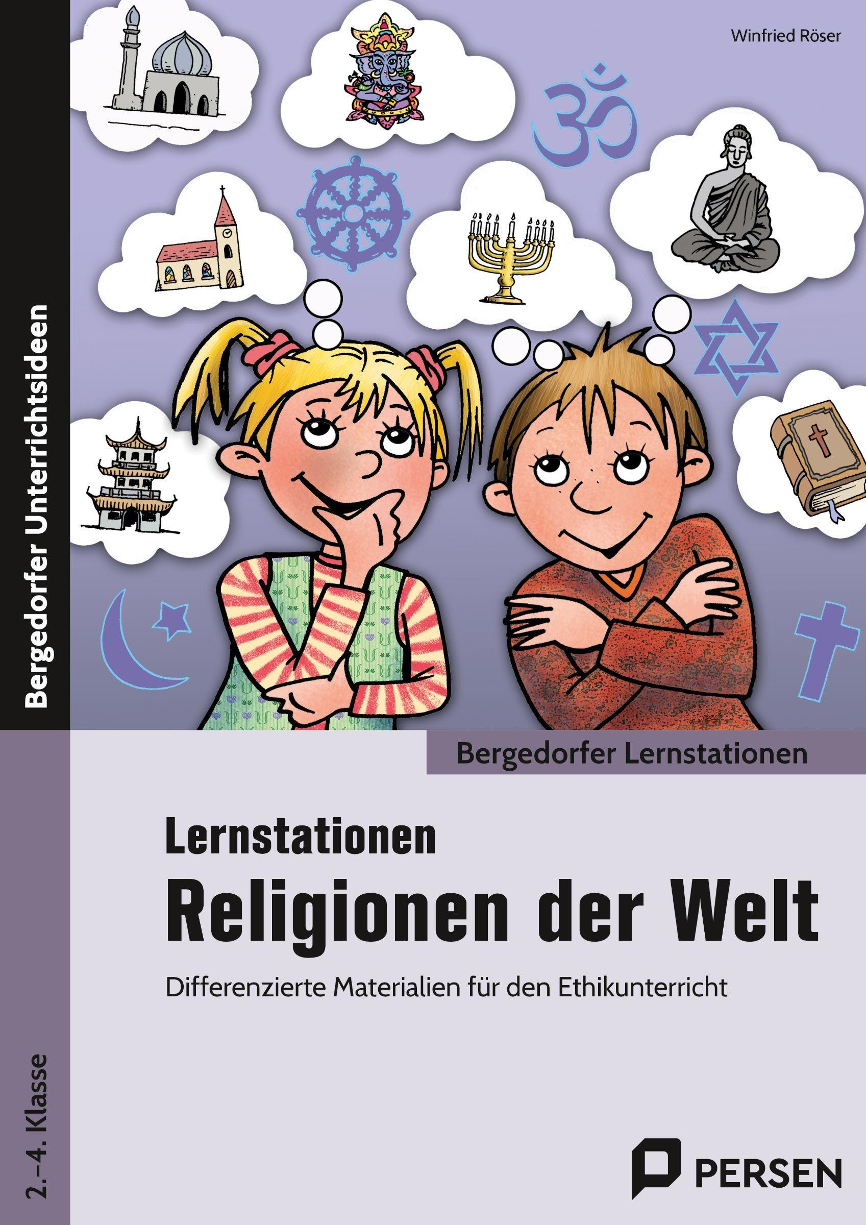 Vorderes Coverbild Lernstationen Religionen der Welt