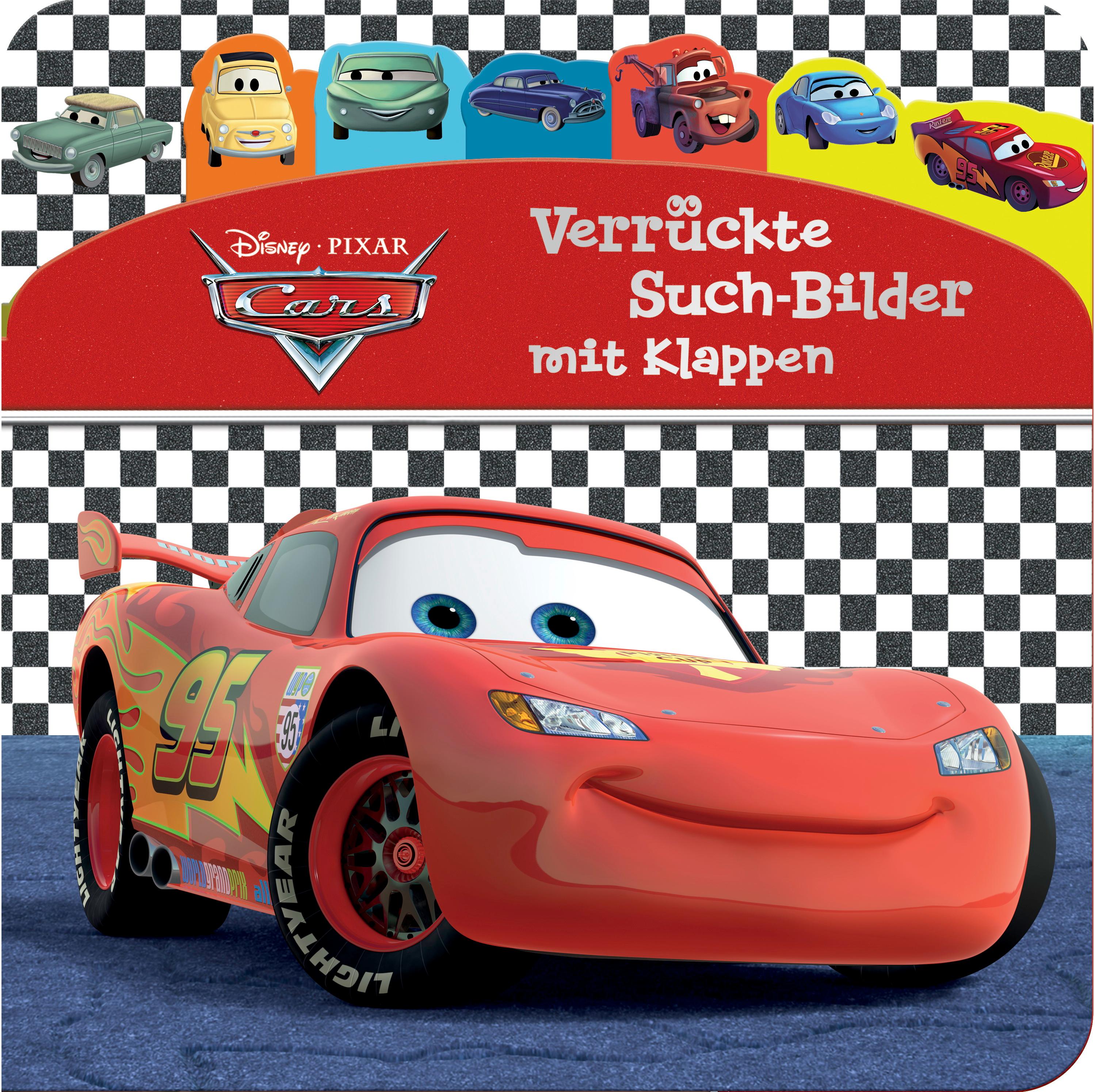 Vorderes Coverbild Disney Pixar Cars - Verrückte Such-Bilder mit Klappen