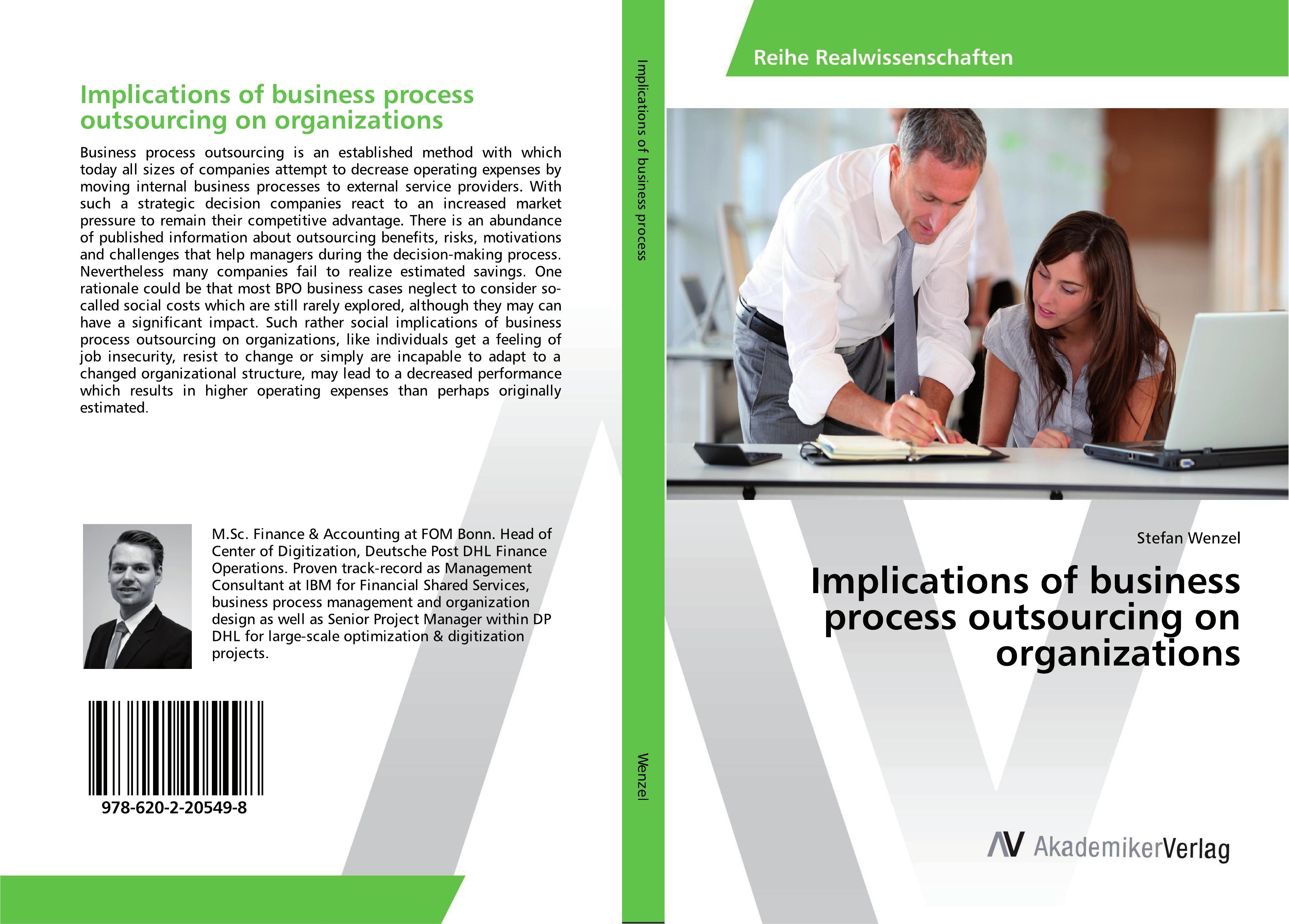 Vorderes Coverbild Implications of business process outsourcing on organizations