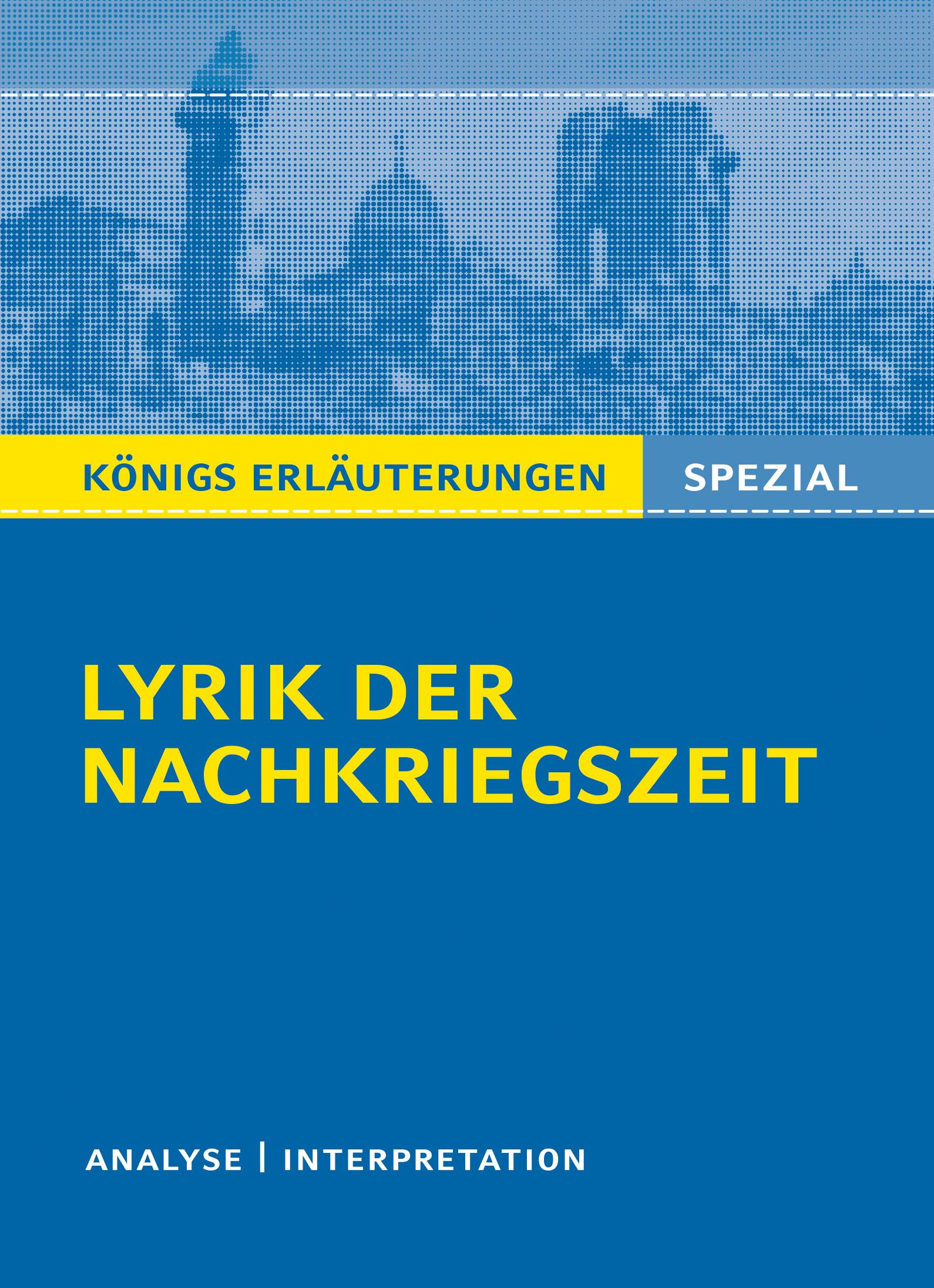 Vorderes Coverbild Lyrik der Nachkriegszeit (1945-60).