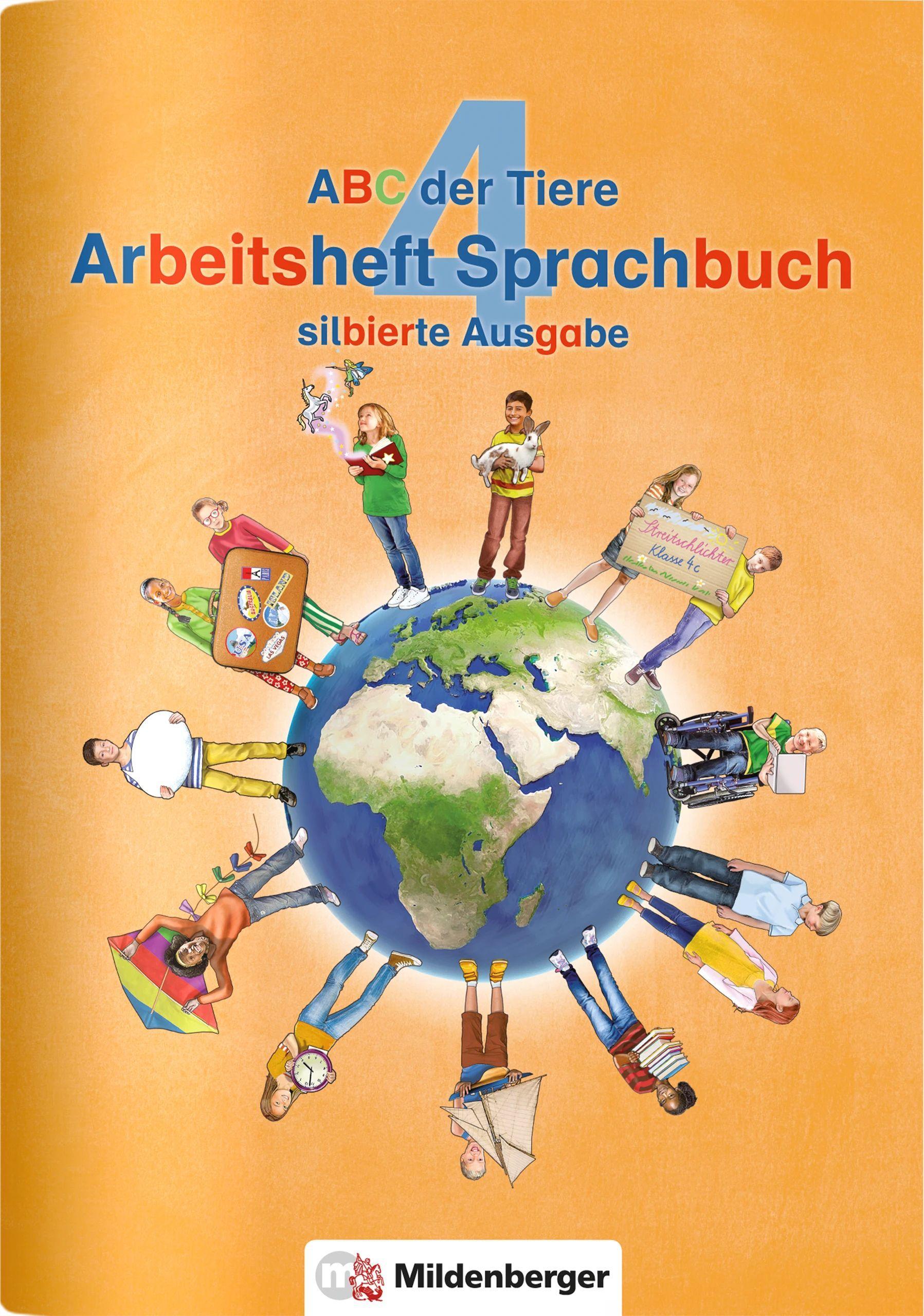 Vorderes Coverbild ABC der Tiere 4 - Arbeitsheft Sprachbuch, silbierte Ausgabe · Neubearbeitung