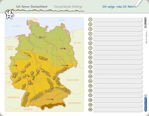 Beispielinhalt (Bild) Ich kenne Deutschland - Deutschlands Gebirge